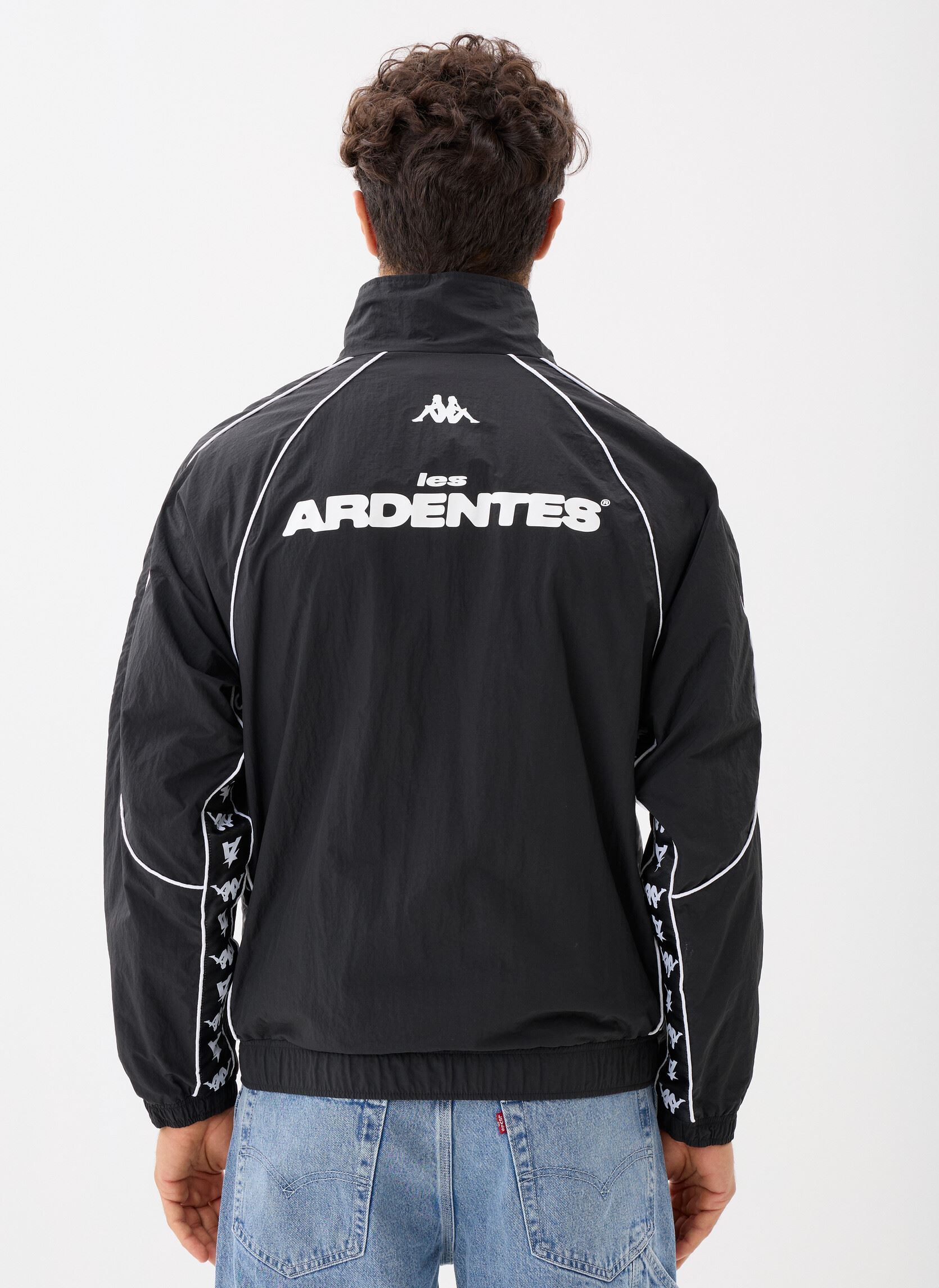 Trainingsjacken Authentic Krain Les Ardentes herren schwarz Kappa Trainingsjacken Authentic Krain Les Ardentes herren schwarz BLACK