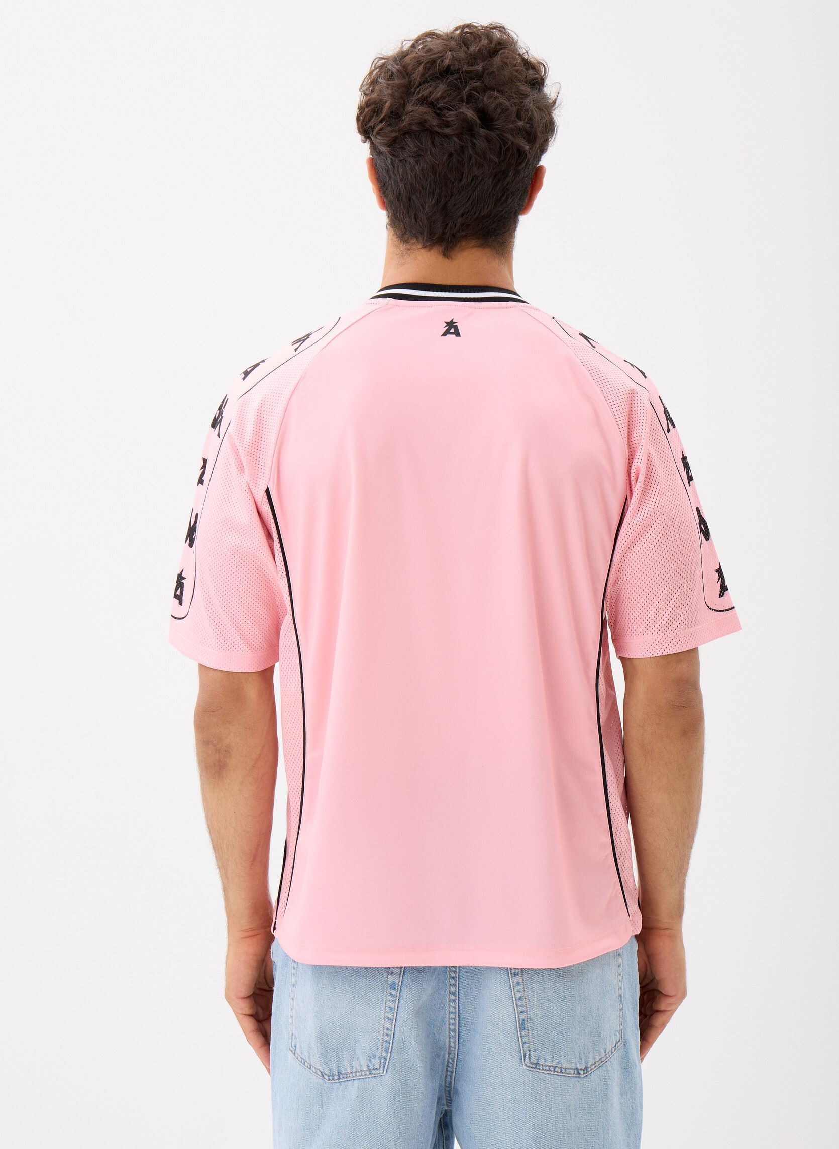 Kurzarm-T-Shirts Authentic Kekker Les Ardentes herren rosa Kappa Kurzarm-T-Shirts Authentic Kekker Les Ardentes herren rosa PINK - BLACK