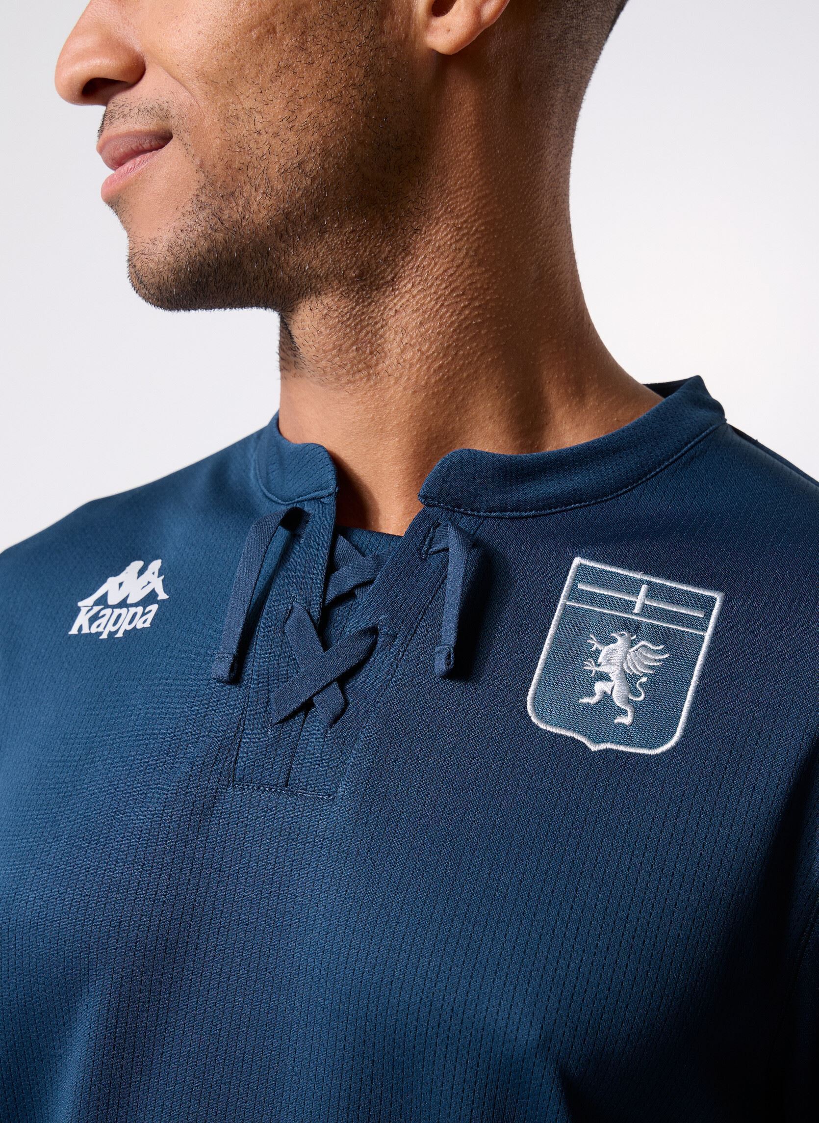 Korte mouwen polo's Kombat 2026 Third Genoa heren blauw Kappa Korte mouwen polo's Kombat 2026 Third Genoa heren blauw Blue DK