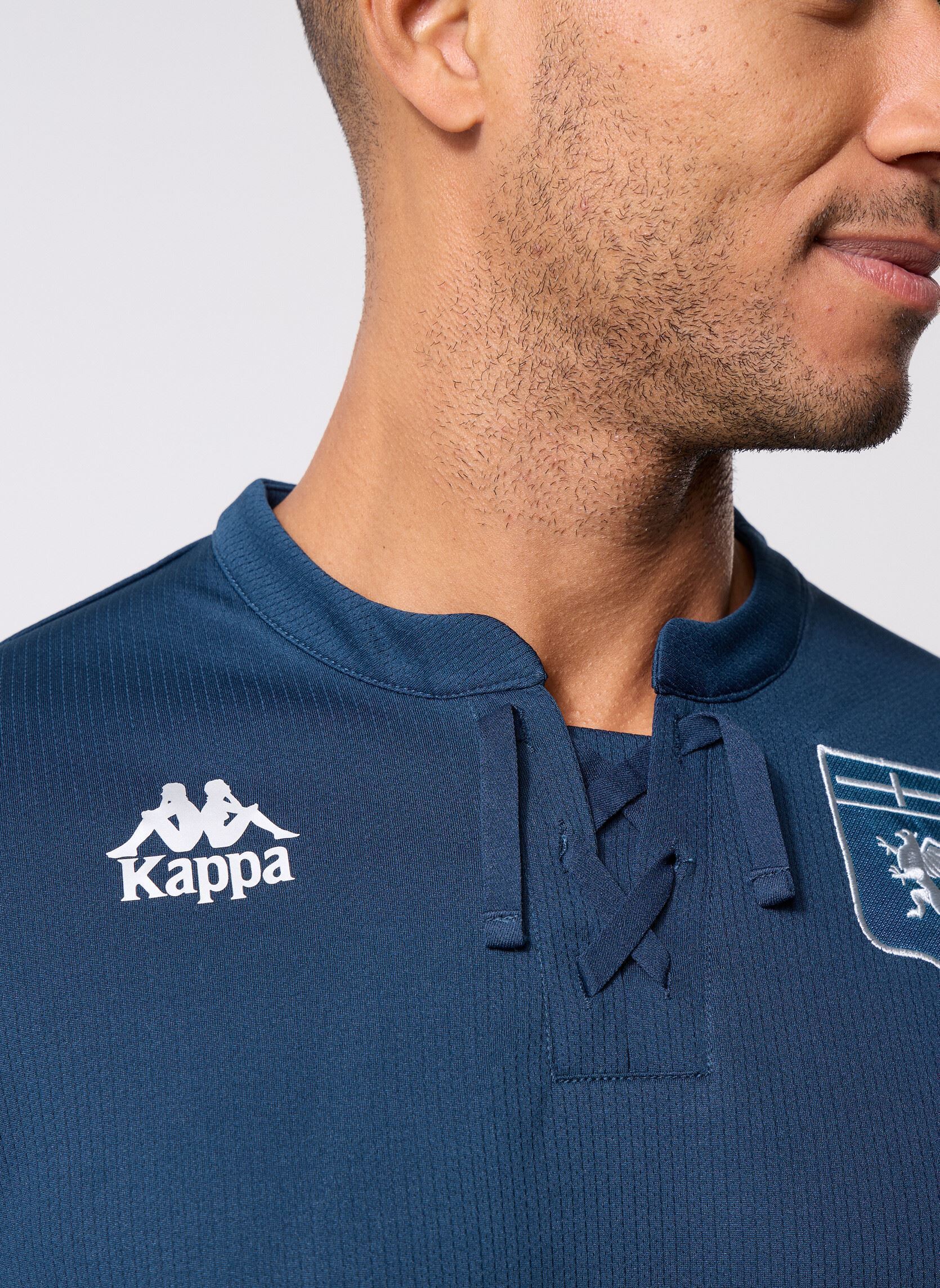 Korte mouwen polo's Kombat 2026 Third Genoa heren blauw Kappa Korte mouwen polo's Kombat 2026 Third Genoa heren blauw Blue DK