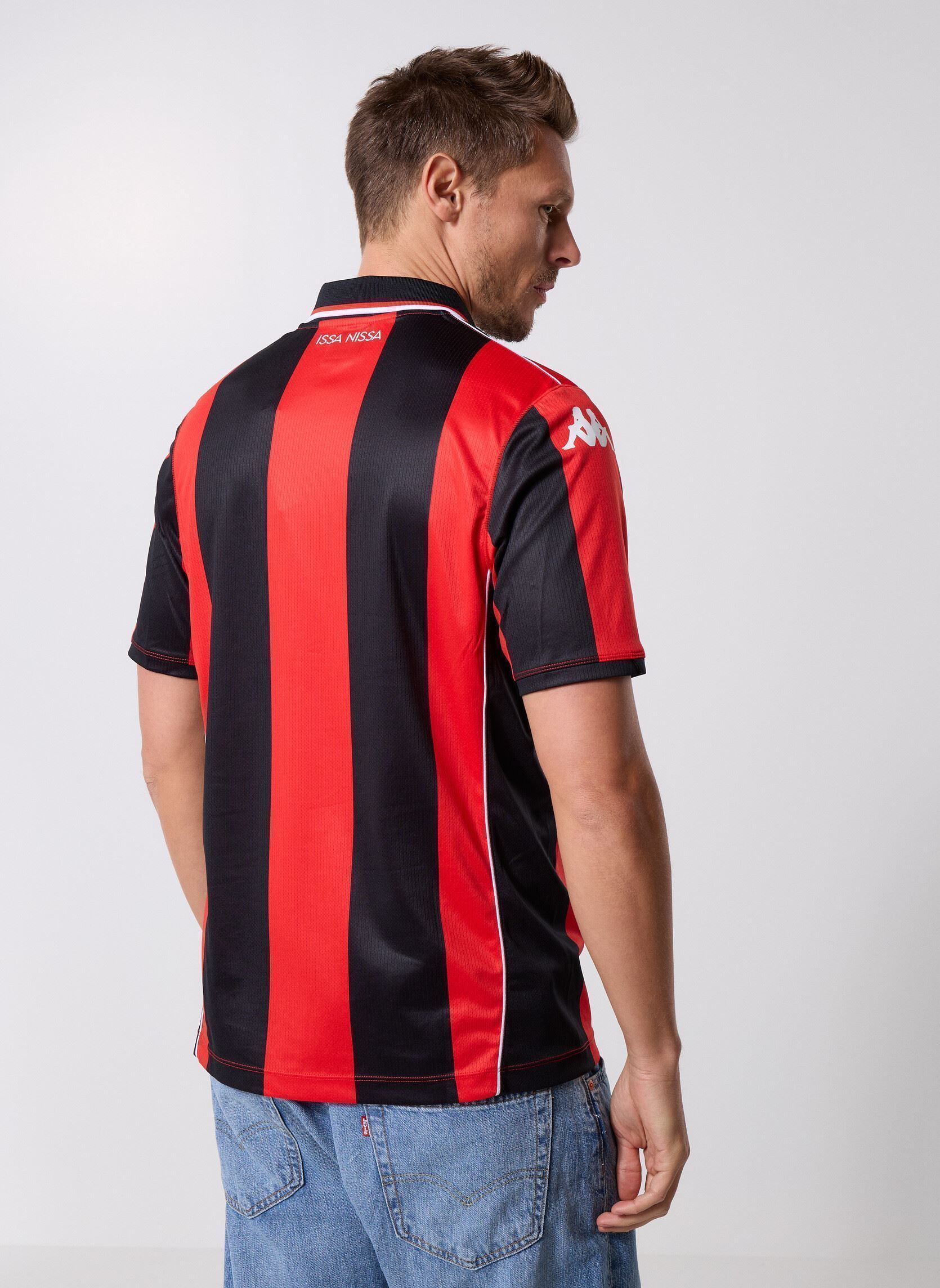 Korte mouwen polo's Kombat 2026 Home Ogc Nice heren rood Kappa Korte mouwen polo's Kombat 2026 Home Ogc Nice heren rood Red-Black