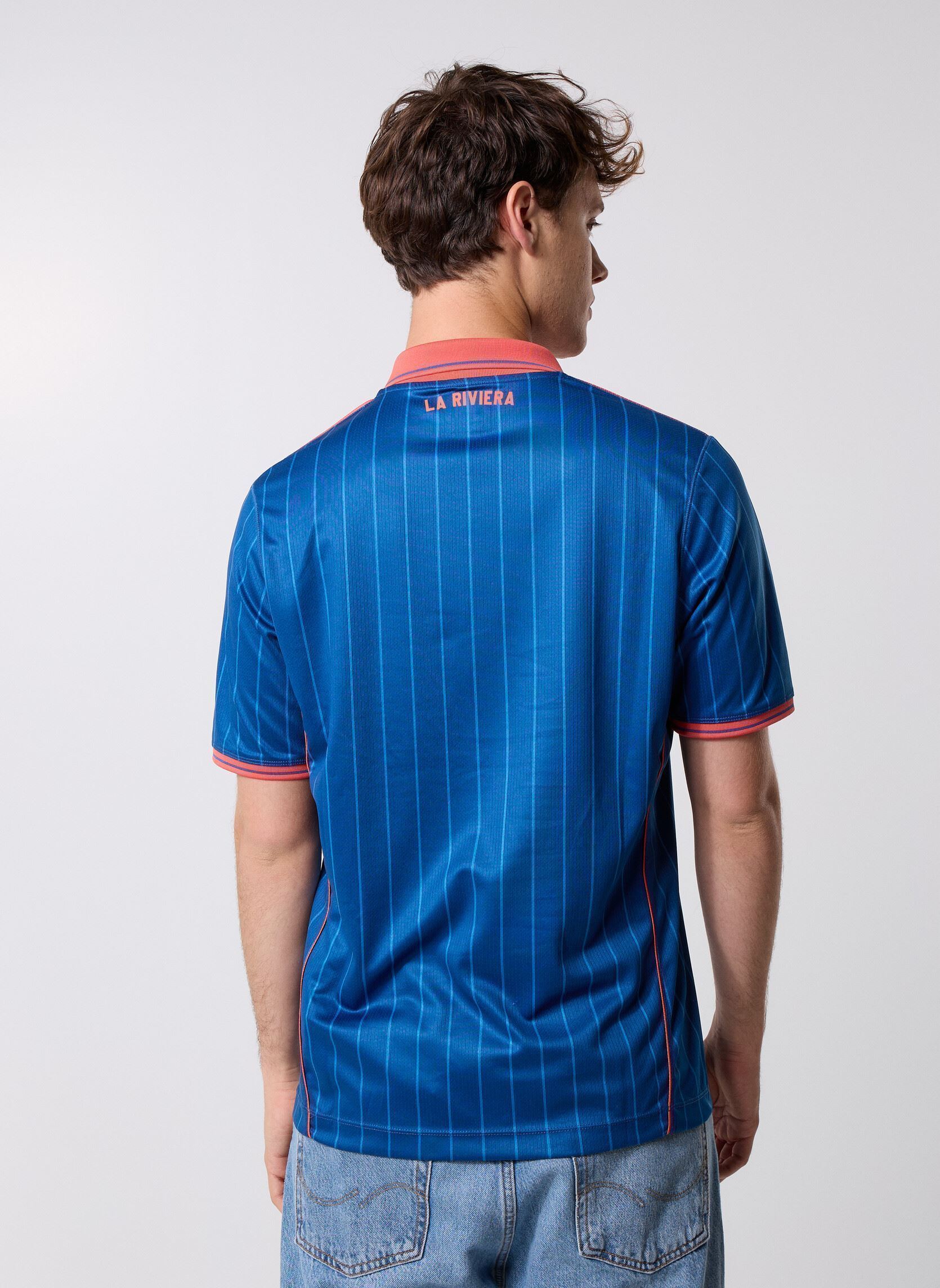 Kurzarm-Poloshirts Kombat 2026 Third Ogc Nice herren blau Kappa Kurzarm-Poloshirts Kombat 2026 Third Ogc Nice herren blau Blue Deep Sea-Orange Coral-Ora