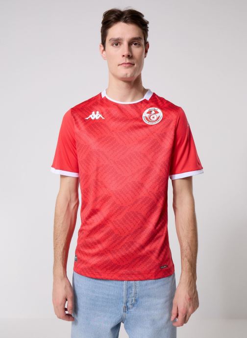 Kappa T-shirts met korte mouwen Kombat 2026 Home Tunisia heren rood