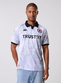 Kurzarm-Poloshirts Kombat 2026 Away Red Star herren grau Kappa Kurzarm-Poloshirts Kombat 2026 Away Red Star herren grau White-Black