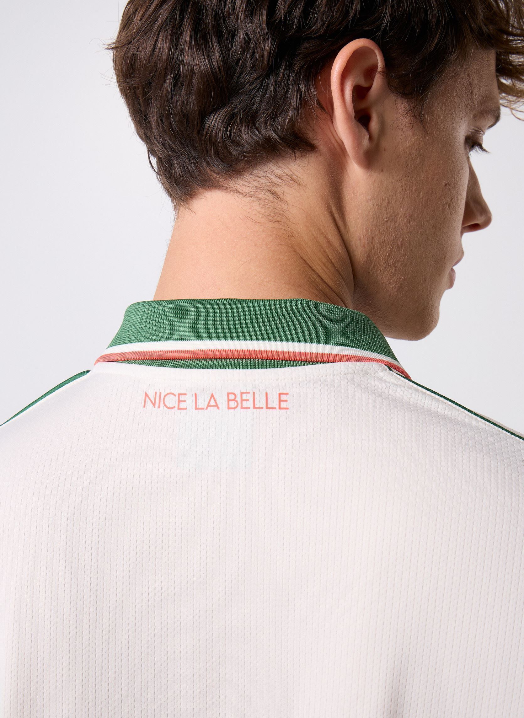 Korte mouwen polo's Kombat 2026 Away Ogc Nice Ls heren wit Kappa Korte mouwen polo's Kombat 2026 Away Ogc Nice Ls heren wit White Vanilla-Green Artichoke-