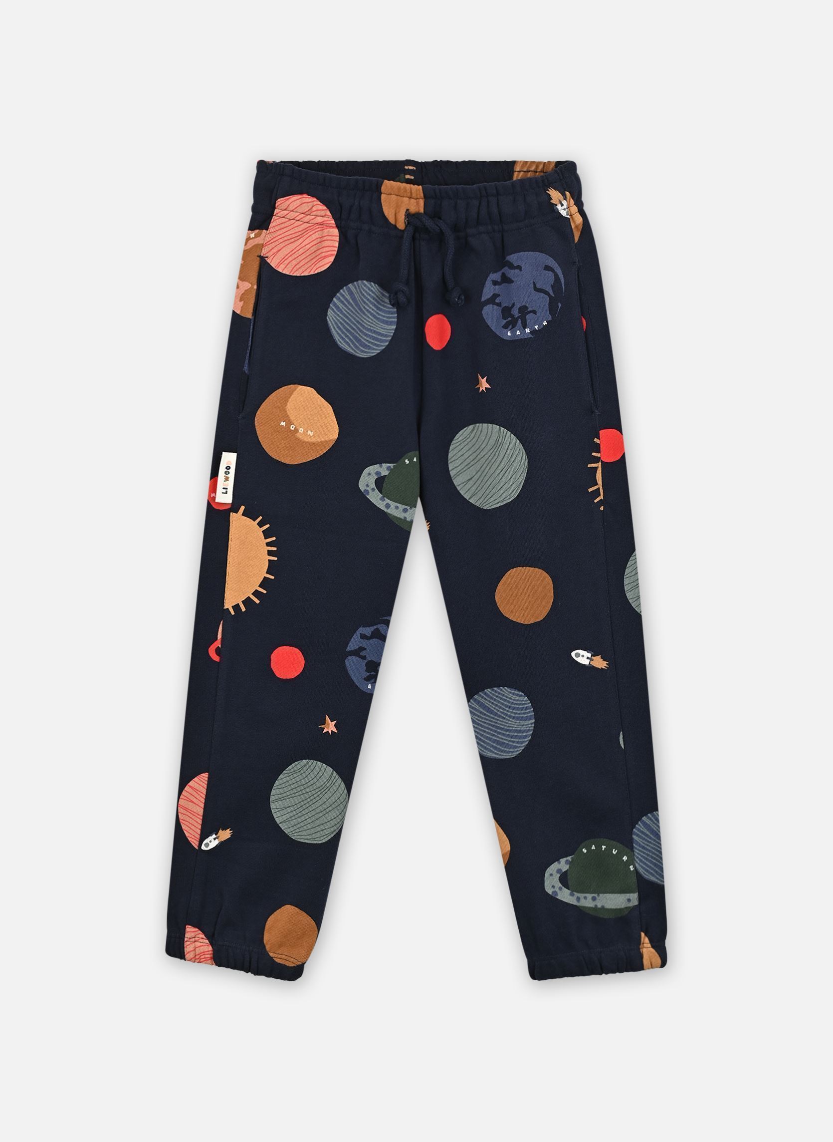 Broeken Arlo Printed Sweatpants blauw Liewood Broeken Arlo Printed Sweatpants blauw Universe / Classic navy