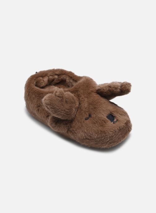 Liewood Hausschuhe Aviaja Reindeer Slippers braun