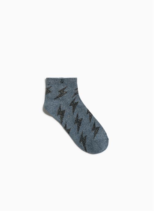 Vanessa Wu Chaussettes gris
