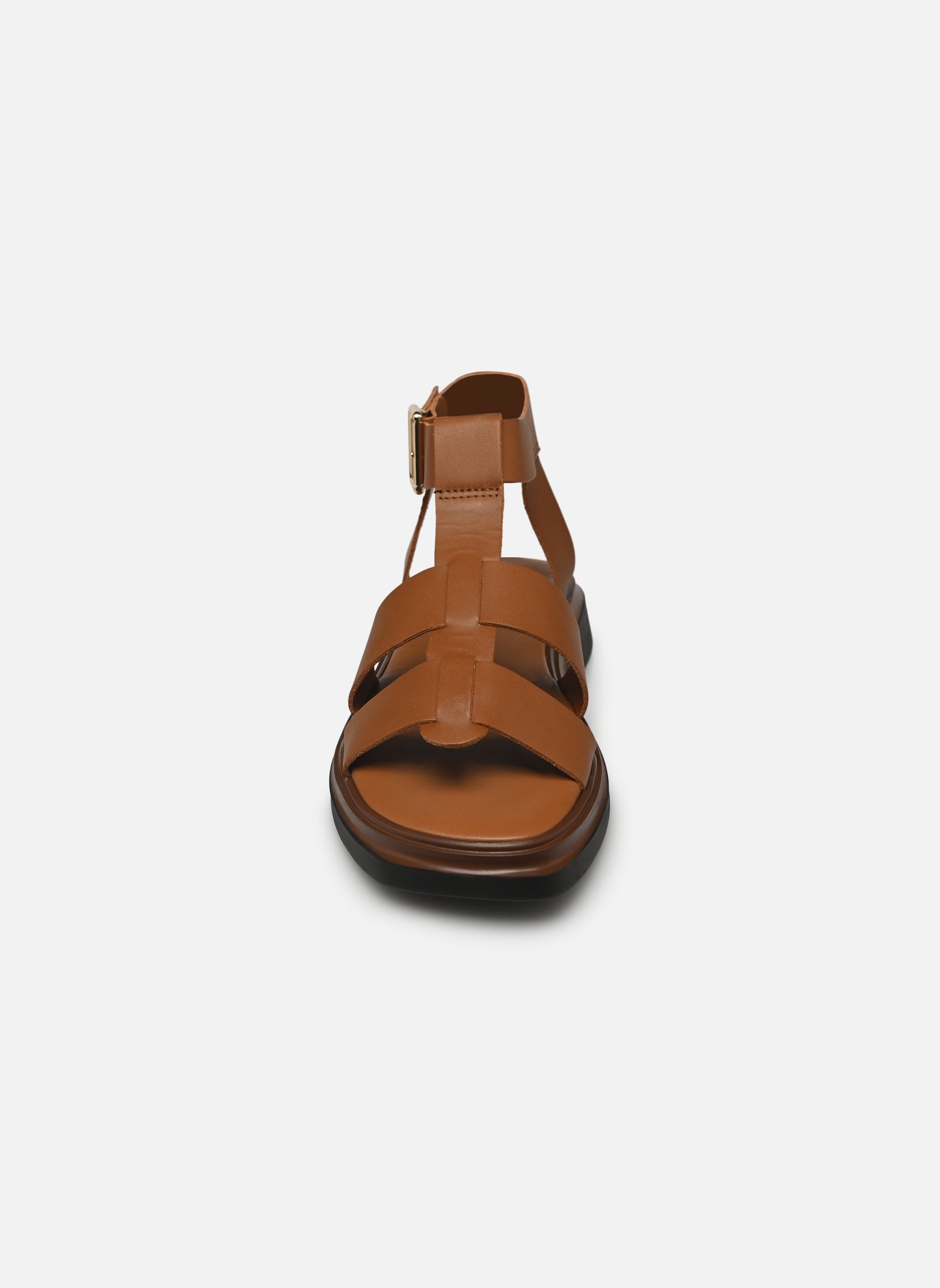 Platte sandalen Suzanne dames bruin Texto Platte sandalen Suzanne dames bruin Cognac