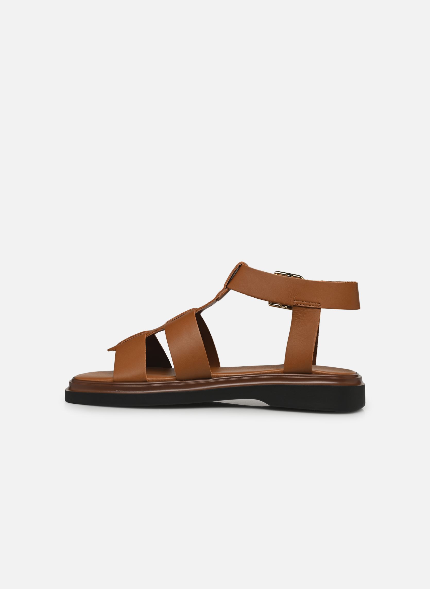 Platte sandalen Suzanne dames bruin Texto Platte sandalen Suzanne dames bruin Cognac
