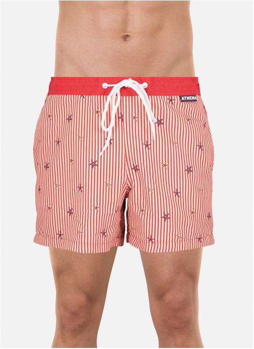 ATHENA Shorts de bain SUMMER VIBES homme rouge