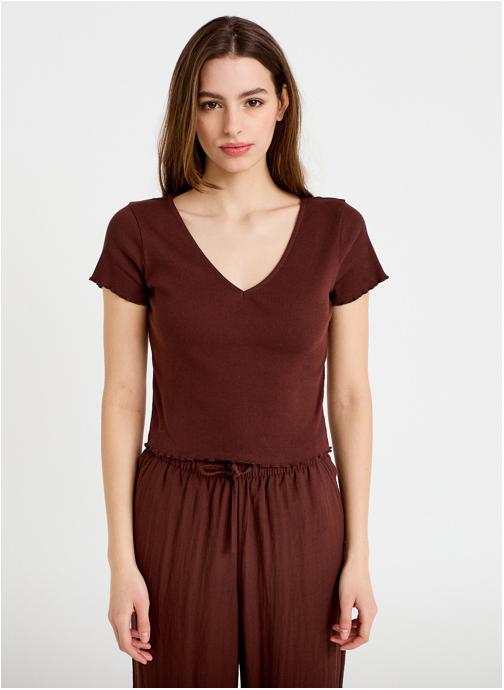 Cache Cache Tee-shirts KCOTDANC femme marron