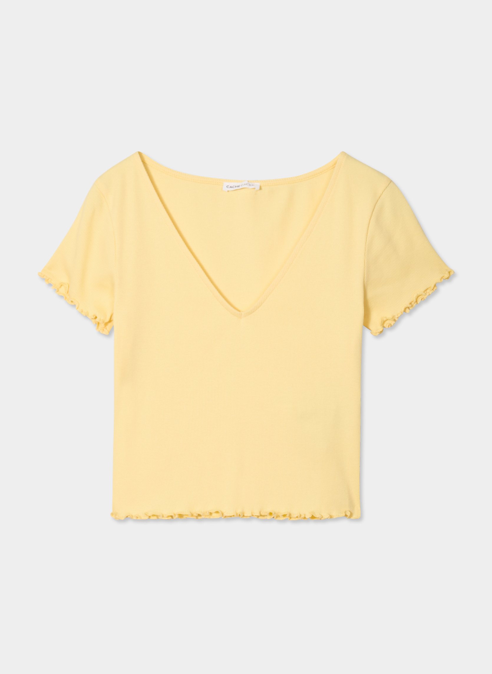 Tee-shirts KCOTDANC femme jaune Cache Cache Tee-shirts KCOTDANC femme jaune Jaune