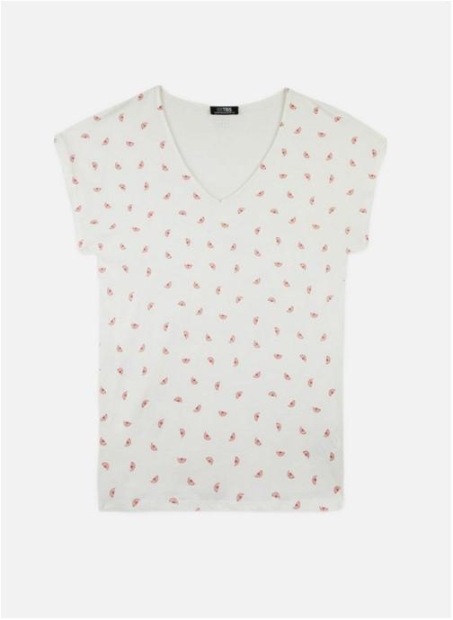 TBS Tee-shirts Polo Manches courtes EDDENSAN ARCTIQUE femme blanc