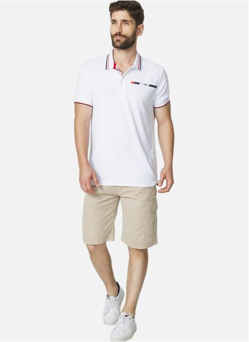 TBS Polos Polo manches courtes SELIMPOL FANION homme blanc