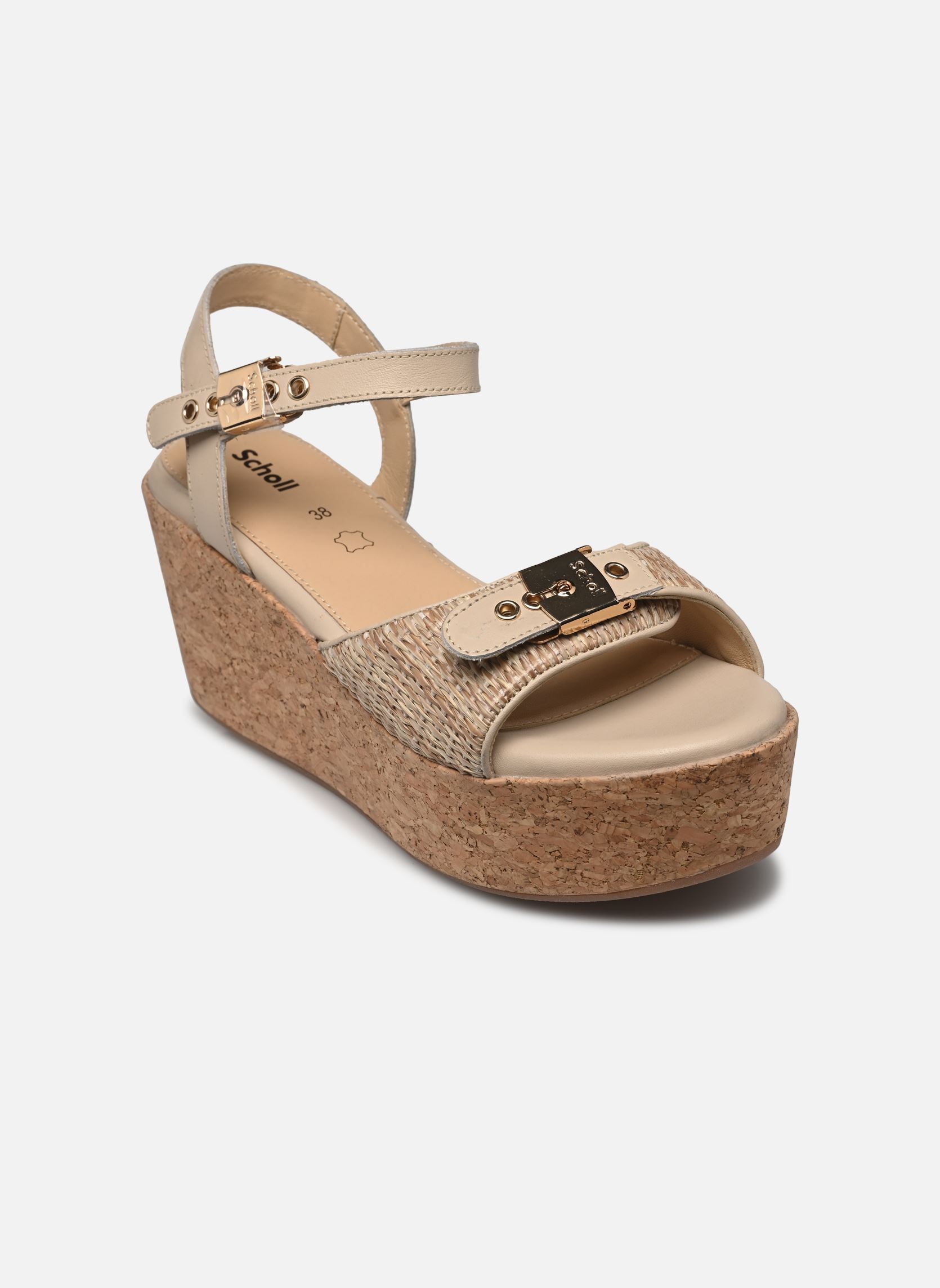 Sandales compensées et plateformes Hope Collection femme beige Scholl Sandales compensées et plateformes Hope Collection femme beige Off white