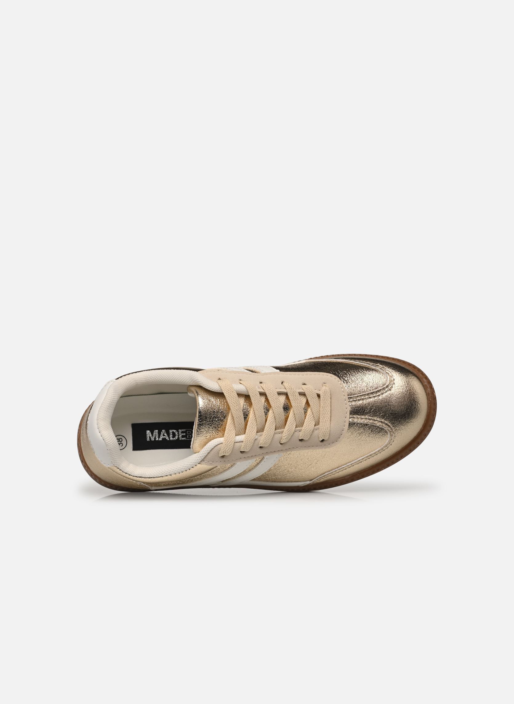 Sneakers Baskets THEODOR dames goud en brons MADE BY Sneakers Baskets THEODOR dames goud en brons Gold White