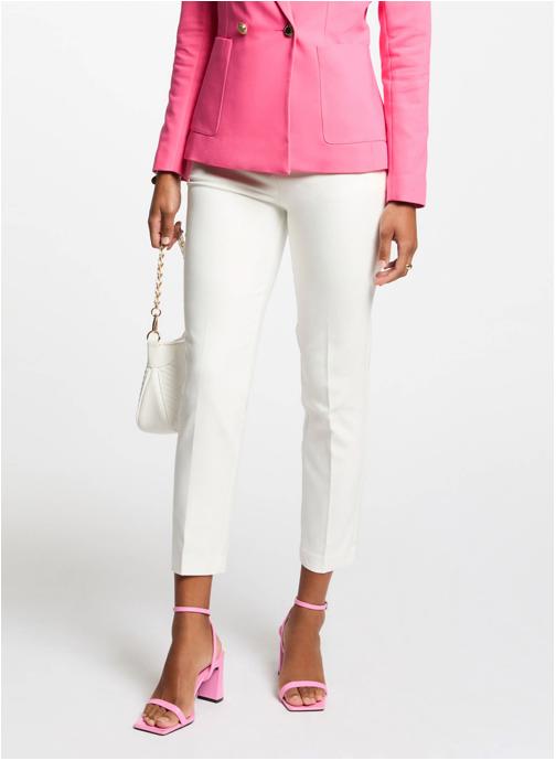 Morgan Pantalons droit 251-PKY.F femme blanc
