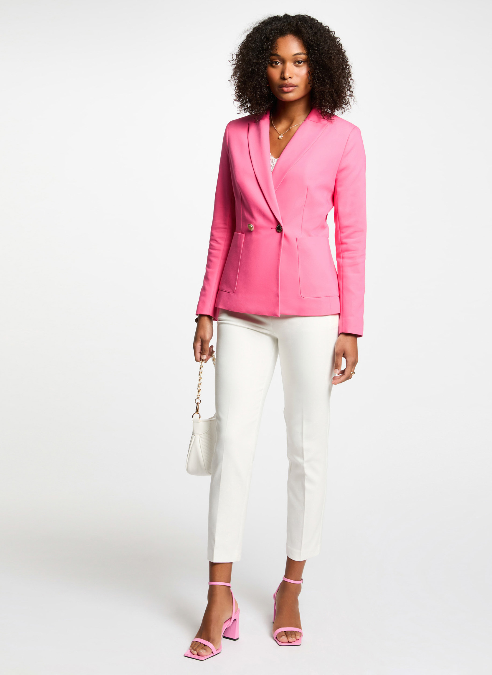 Pantalons droit 251-PKY.F femme blanc Morgan Pantalons droit 251-PKY.F femme blanc Blanc
