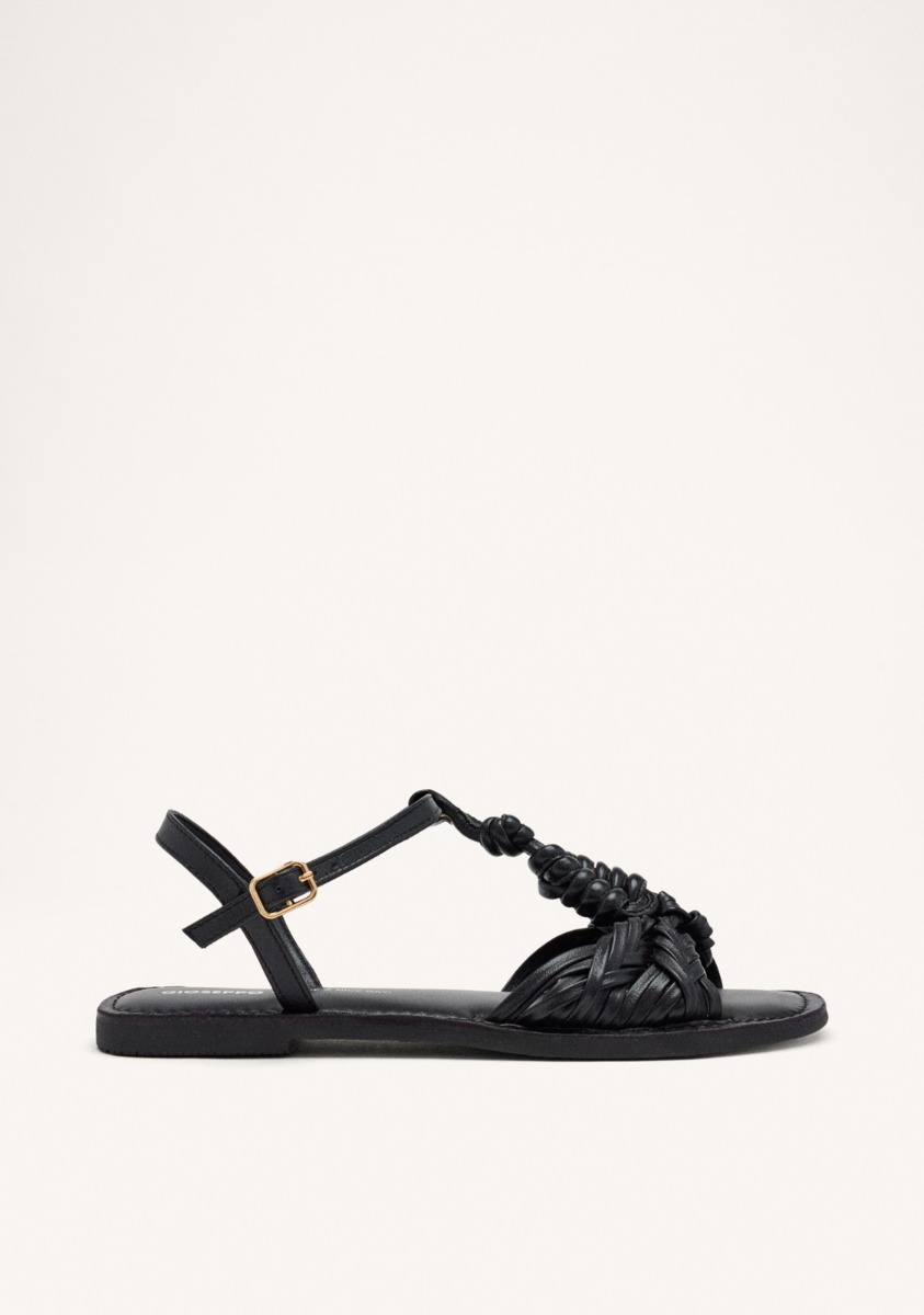 GIOSEPPO Barefoot Sandales Cuir Métallisé Danvers - Premiers Pas Naturels Et Confortables