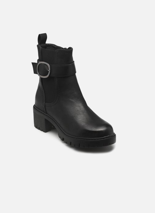 MADE BY Bottines motardes Boots THYDE femme noir