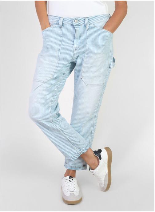 Le temps des cerises Jeans droit Jeans loose Blue femme bleu