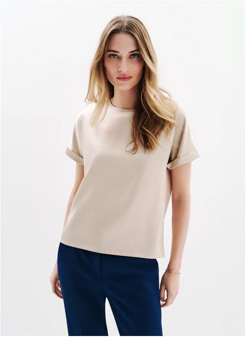 Caroll Tee-shirts 251T-TMARGERITA femme beige