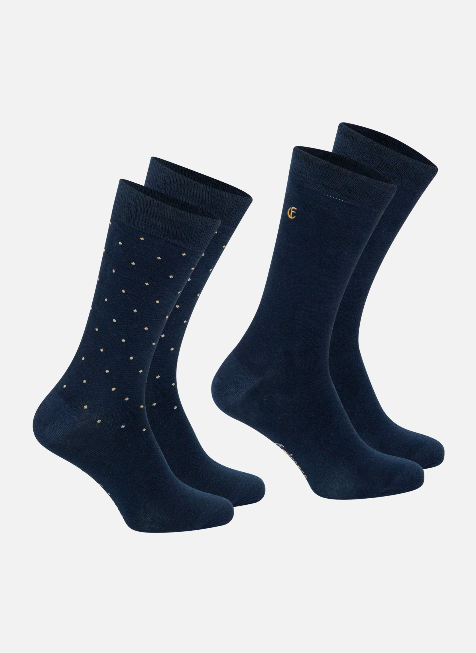 Chaussettes COTON PEIGNE homme bleu Eminence Chaussettes COTON PEIGNE homme bleu Bleu
