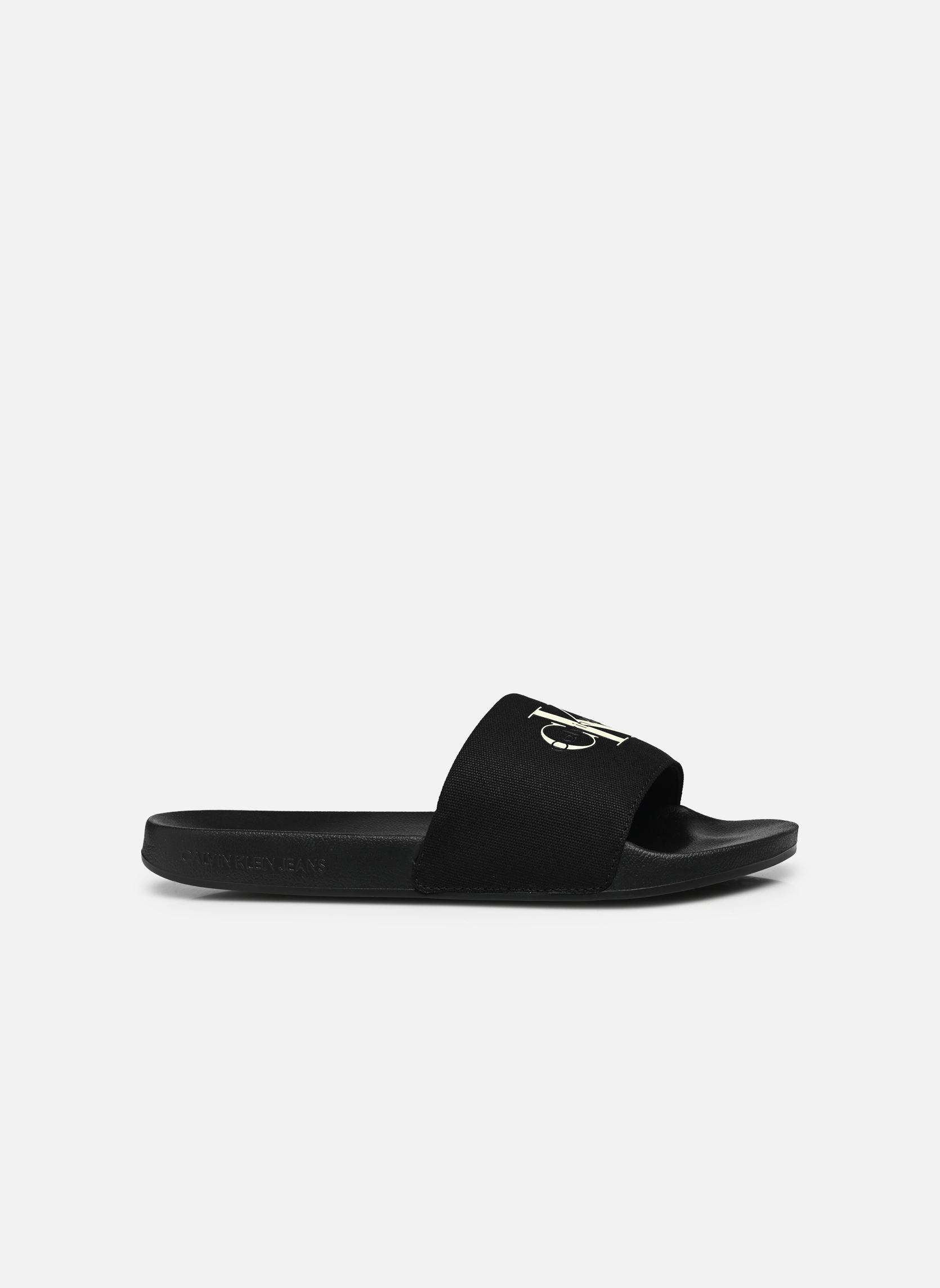 Sandales de bain SLIDE MONOLOGO CV homme noir Calvin Klein Sandales de bain SLIDE MONOLOGO CV homme noir BLACK