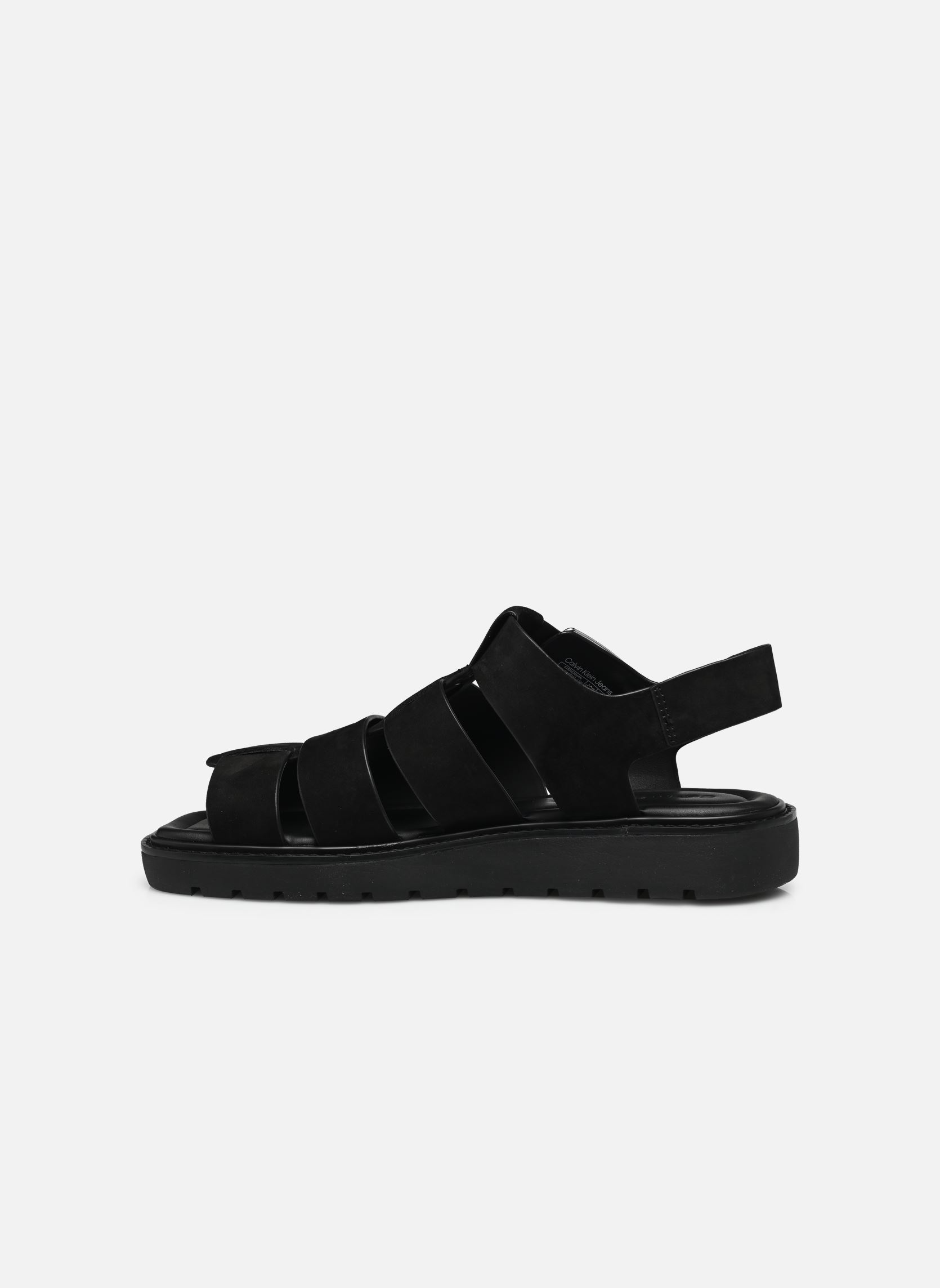 Flache Sandalen FISHERMAN HW SANDAL damen schwarz Calvin Klein Flache Sandalen FISHERMAN HW SANDAL damen schwarz BLACK