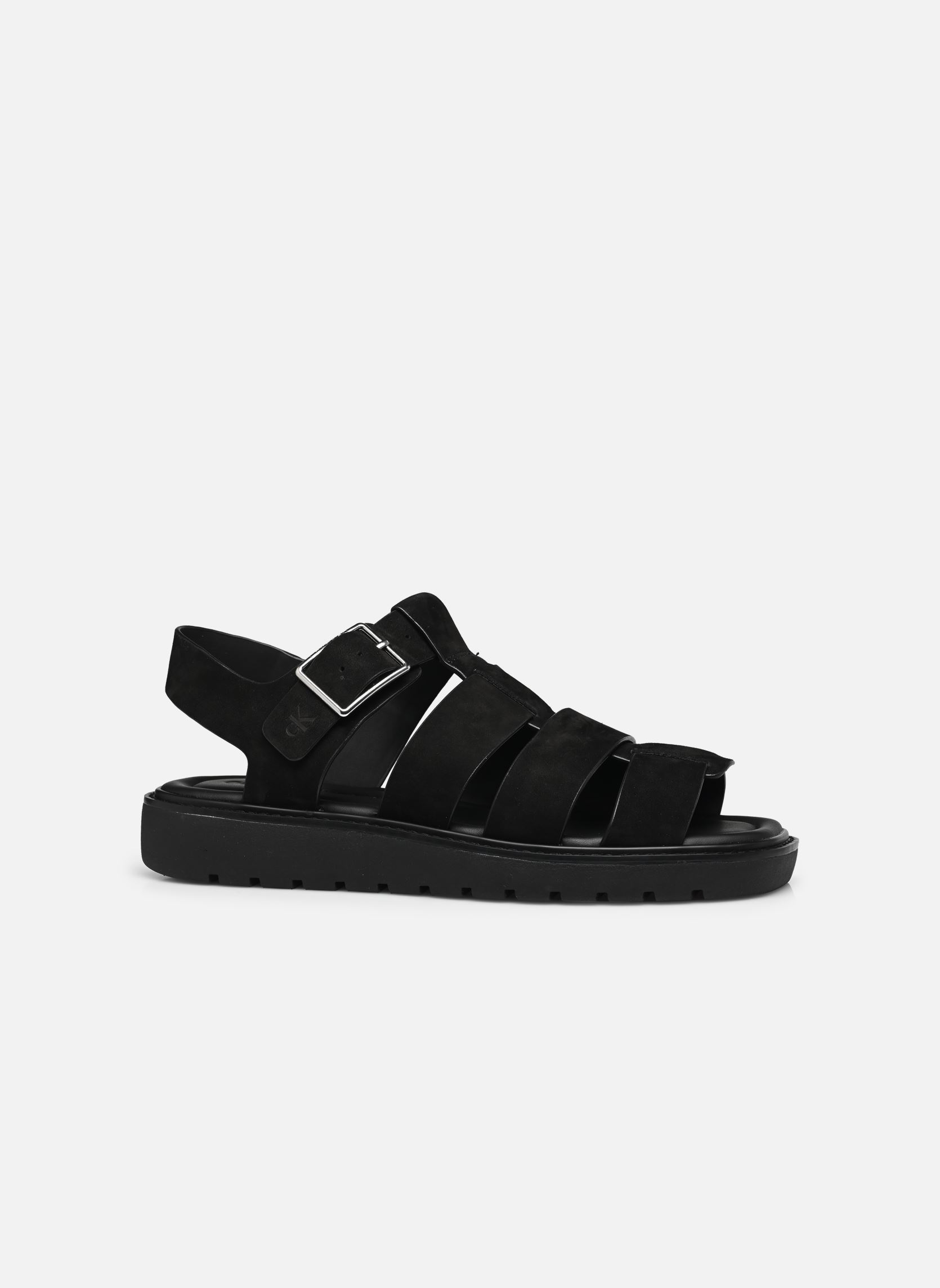 Flache Sandalen FISHERMAN HW SANDAL damen schwarz Calvin Klein Flache Sandalen FISHERMAN HW SANDAL damen schwarz BLACK