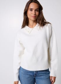 Pulls PBIJOU femme beige MADE BY Pulls PBIJOU femme beige SNOW WHITE