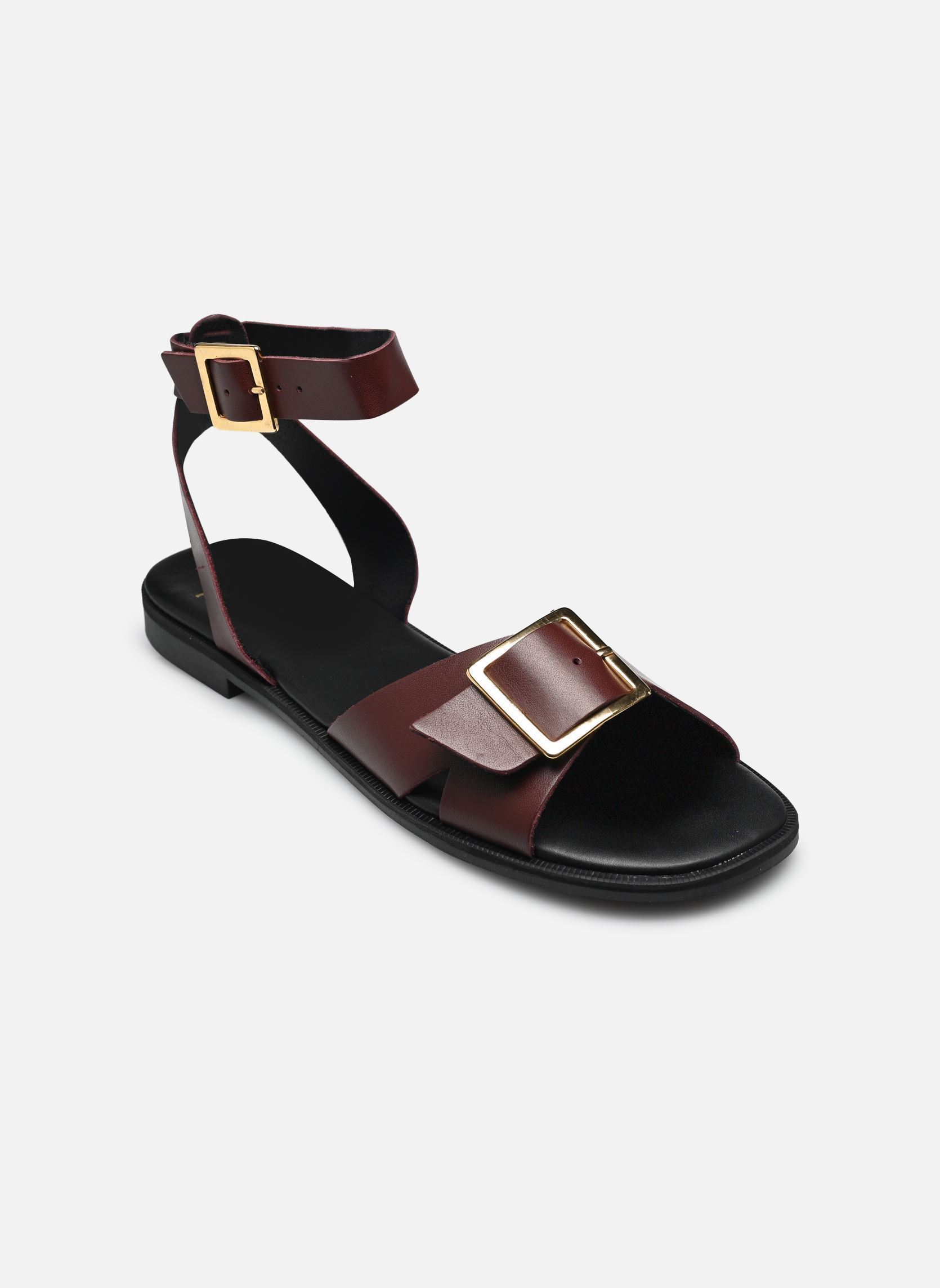 Sandales plates Nevada femme bordeaux Texto Sandales plates Nevada femme bordeaux Bordeaux