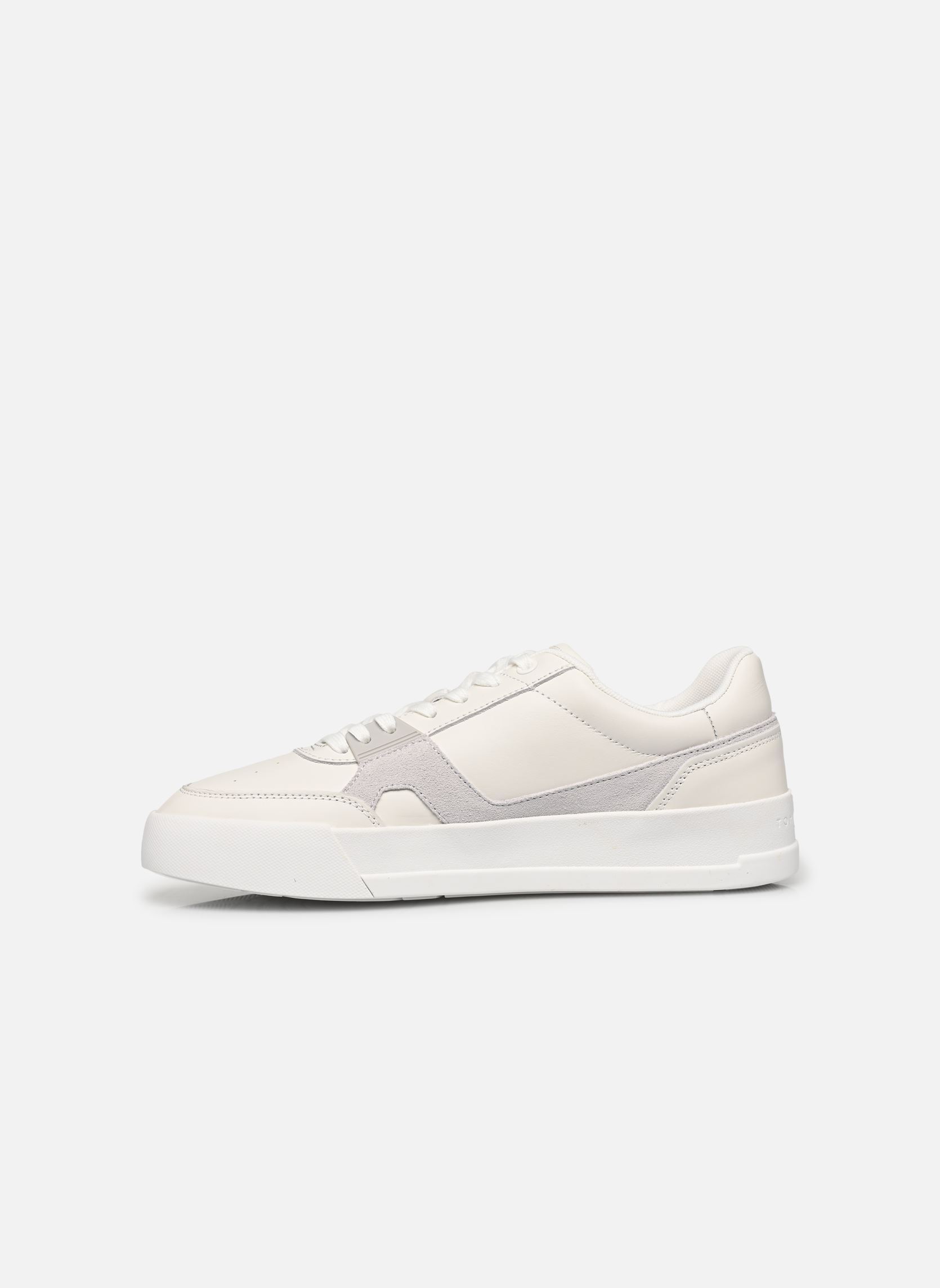 Baskets TH COURT CRAFT LTH WHT homme blanc Tommy Hilfiger Baskets TH COURT CRAFT LTH WHT homme blanc WHITE