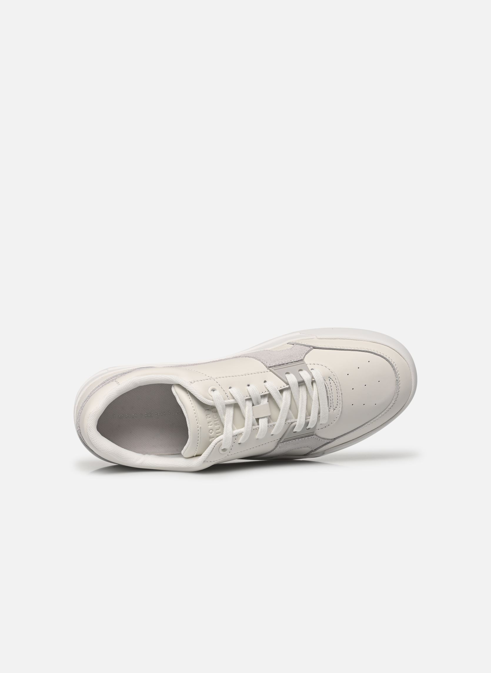 Baskets TH COURT CRAFT LTH WHT homme blanc Tommy Hilfiger Baskets TH COURT CRAFT LTH WHT homme blanc WHITE