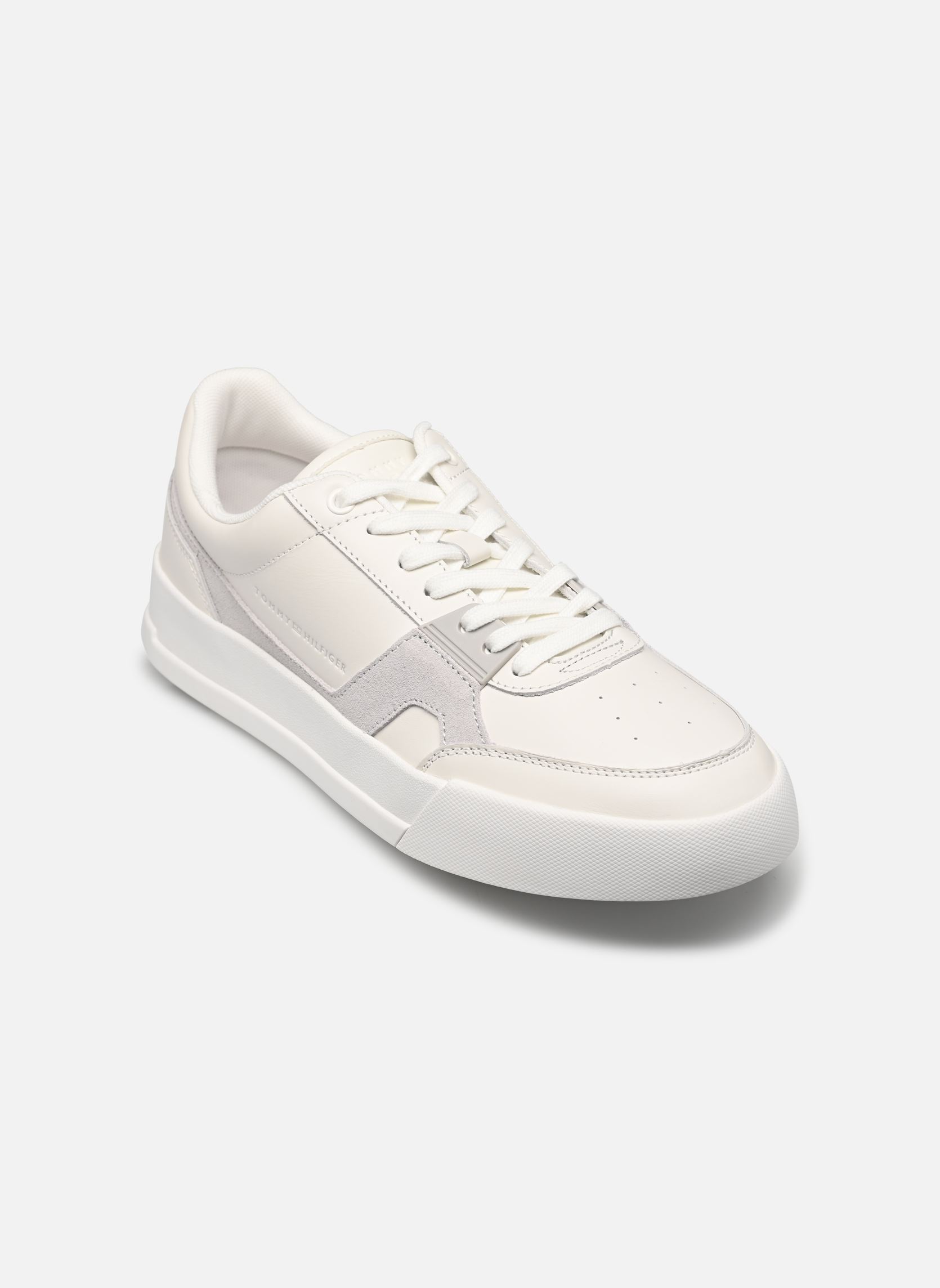 Baskets Tommy Hilfiger TH COURT CRAFT LTH WHT pour Homme