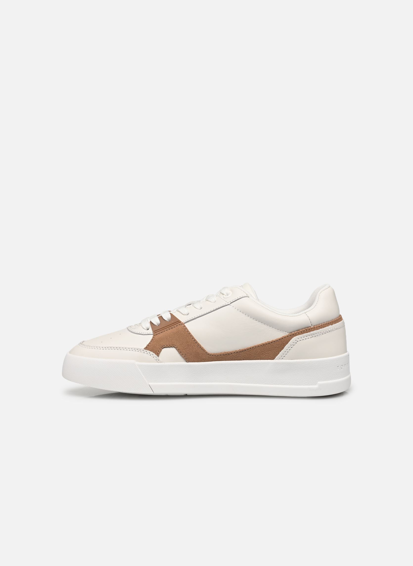 Baskets TH COURT CRAFT LTH homme blanc Tommy Hilfiger Baskets TH COURT CRAFT LTH homme blanc WHITE