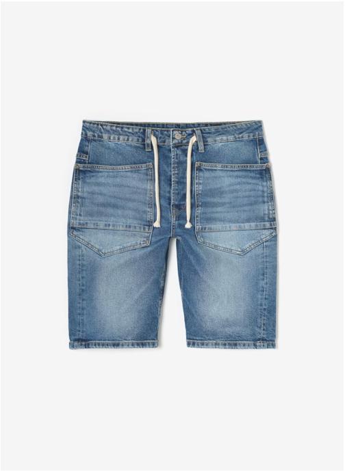 Le temps des cerises Bermudas Bermuda short en jeans HOBI Blue homme bleu