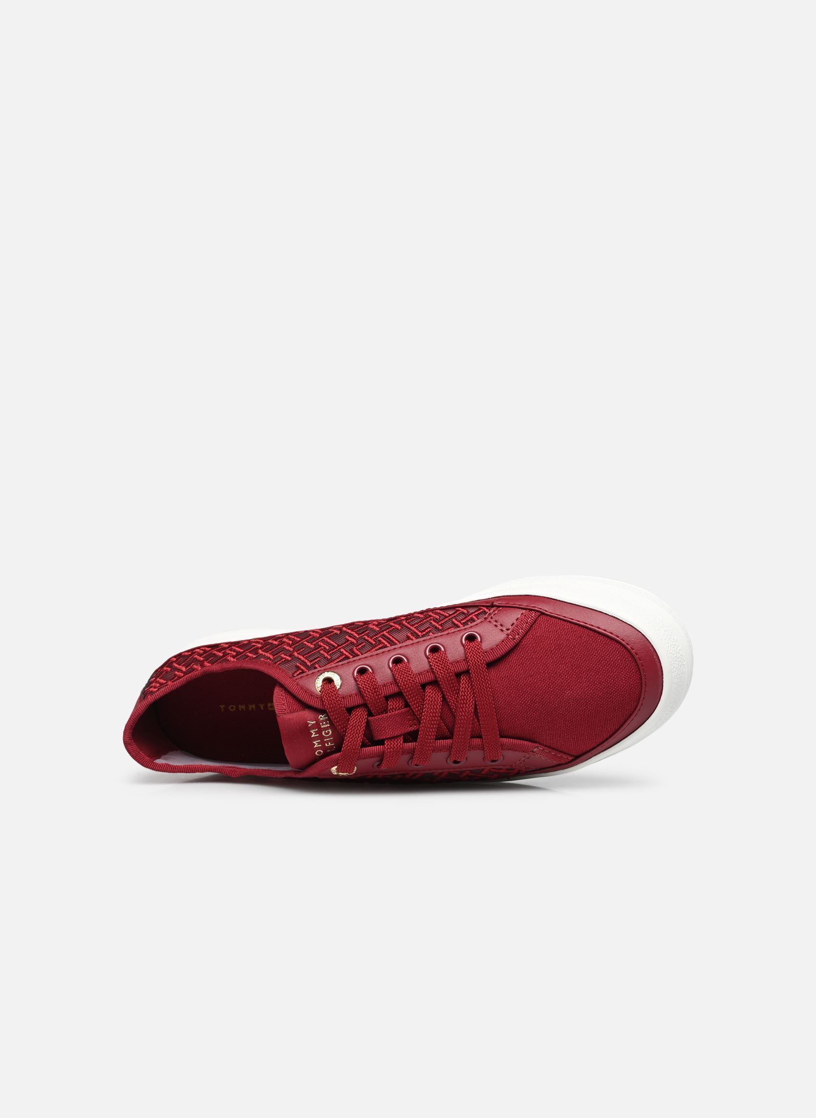 Zapatillas VULC EMBROIDERED SNE mujer rojo Tommy Hilfiger Zapatillas VULC EMBROIDERED SNE mujer rojo RED