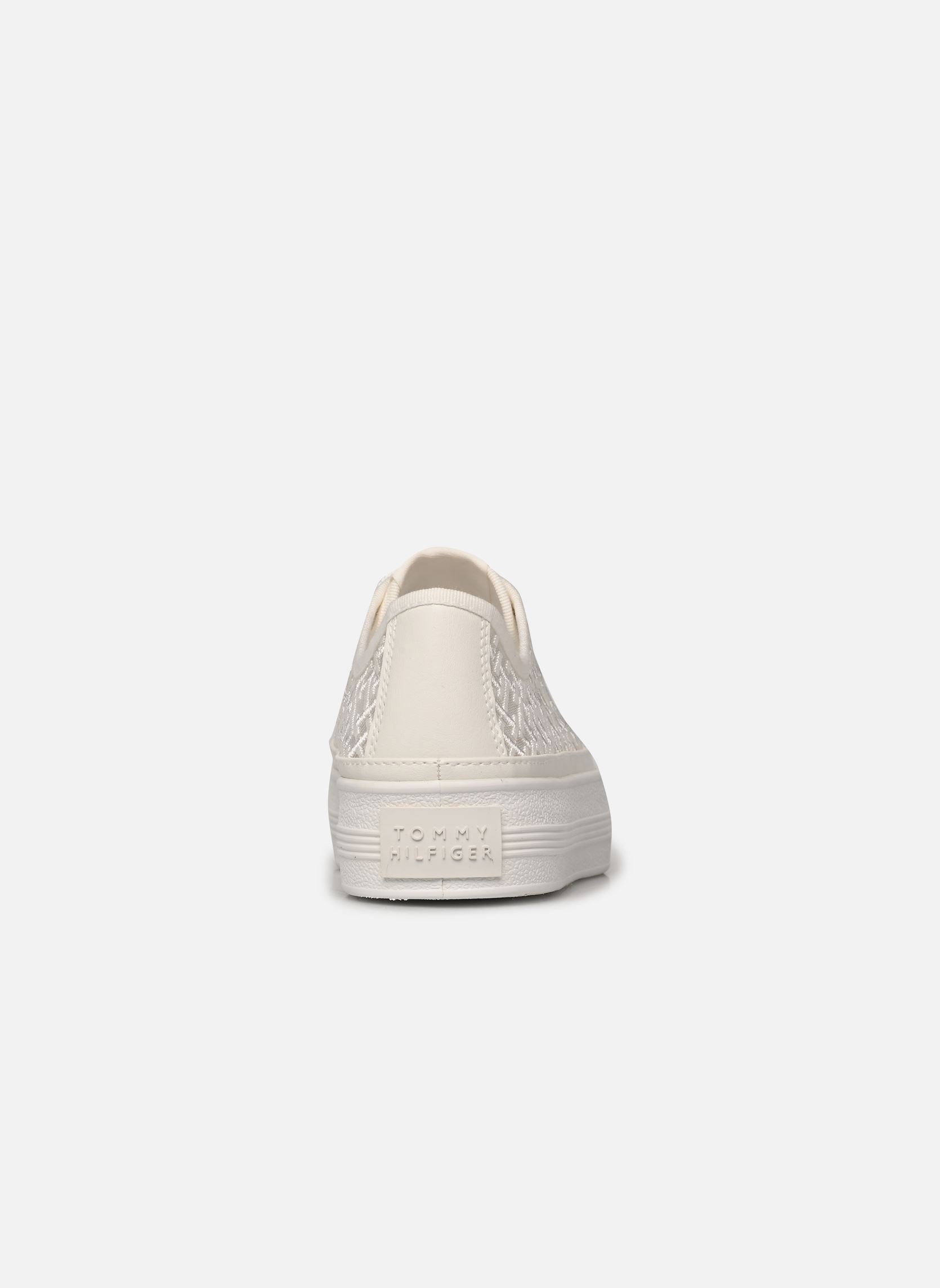 Baskets VULC EMBROIDERED SNE femme blanc Tommy Hilfiger Baskets VULC EMBROIDERED SNE femme blanc WHITE