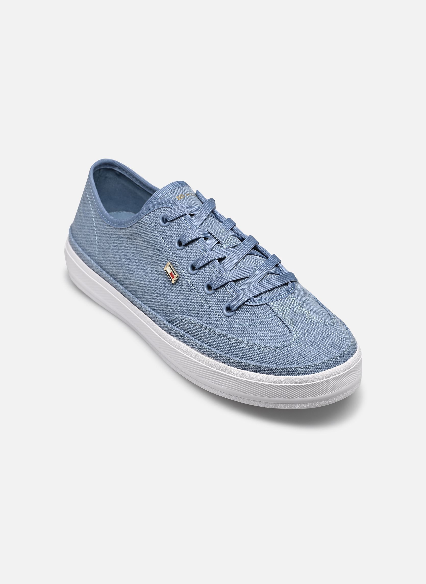 Baskets Tommy Hilfiger WASHED CANVAS VULC pour Femme