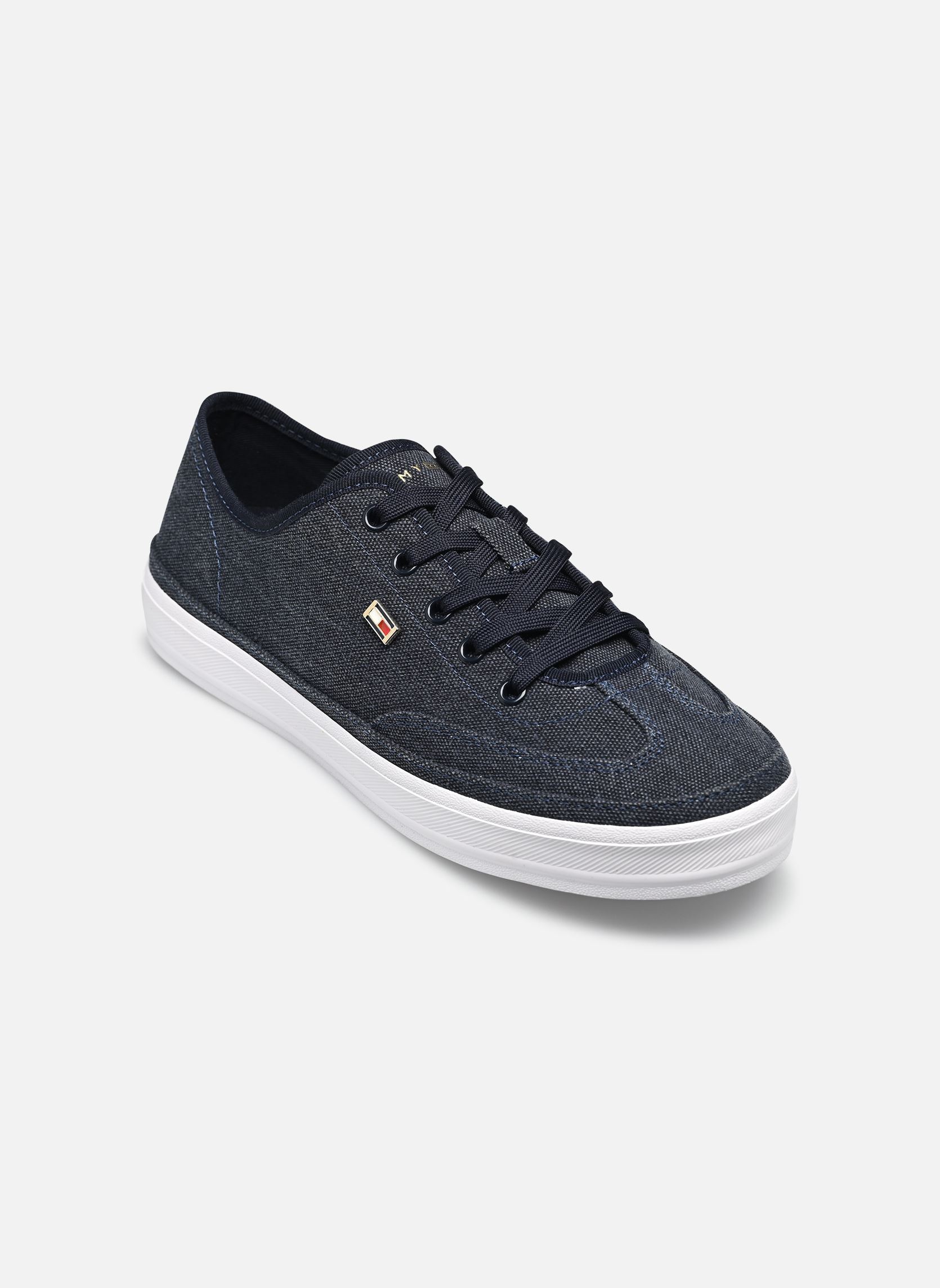 Baskets Tommy Hilfiger WASHED CANVAS VULC pour Femme - vue 2