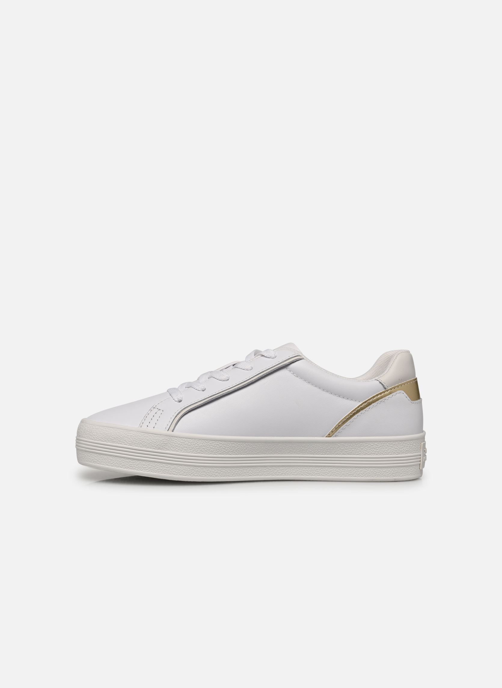 Niedrige Sneaker ESSENTIAL VULC SNEAK damen weiß Tommy Hilfiger Niedrige Sneaker ESSENTIAL VULC SNEAK damen weiß GOLD