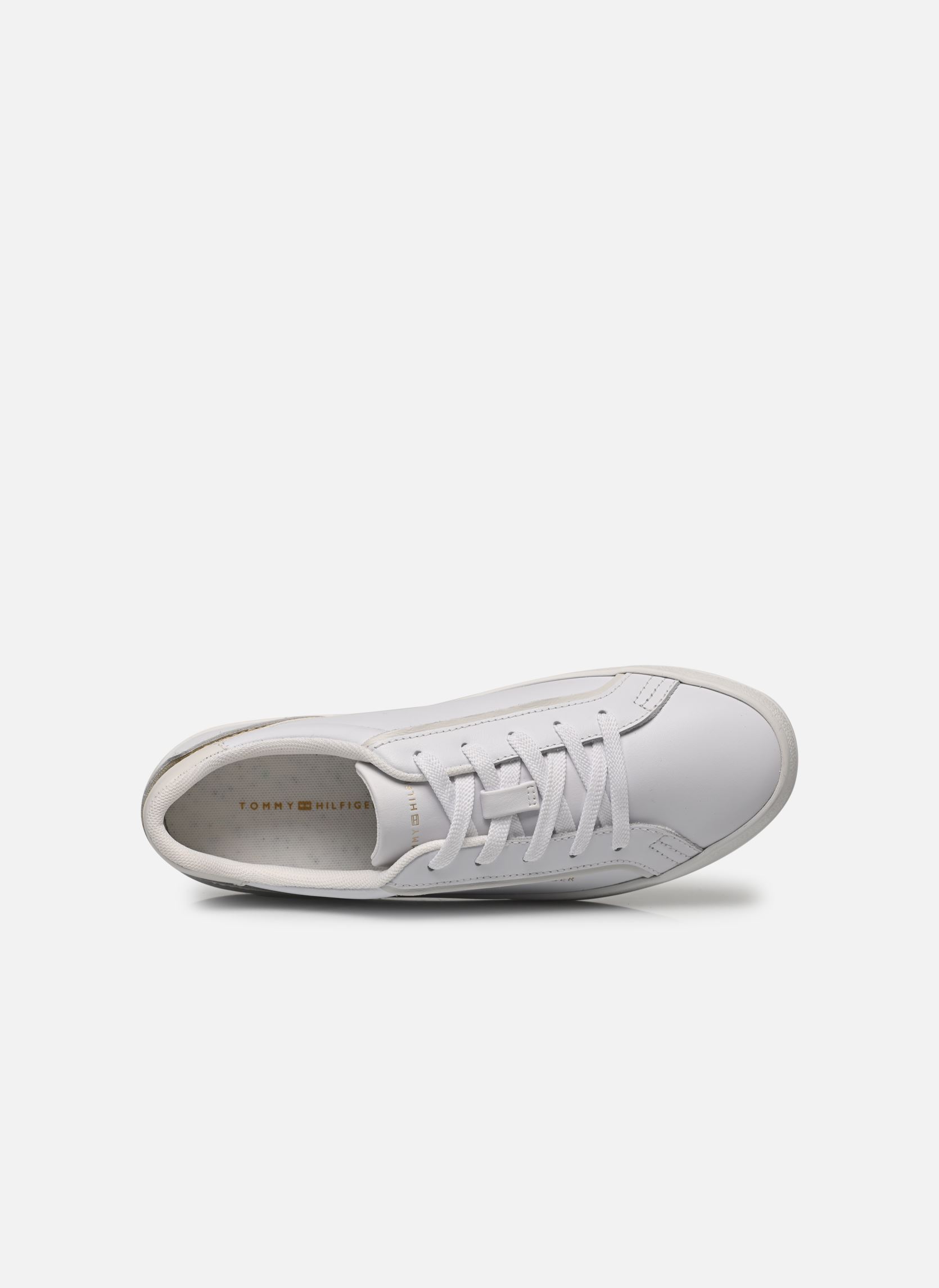Niedrige Sneaker ESSENTIAL VULC SNEAK damen weiß Tommy Hilfiger Niedrige Sneaker ESSENTIAL VULC SNEAK damen weiß GOLD