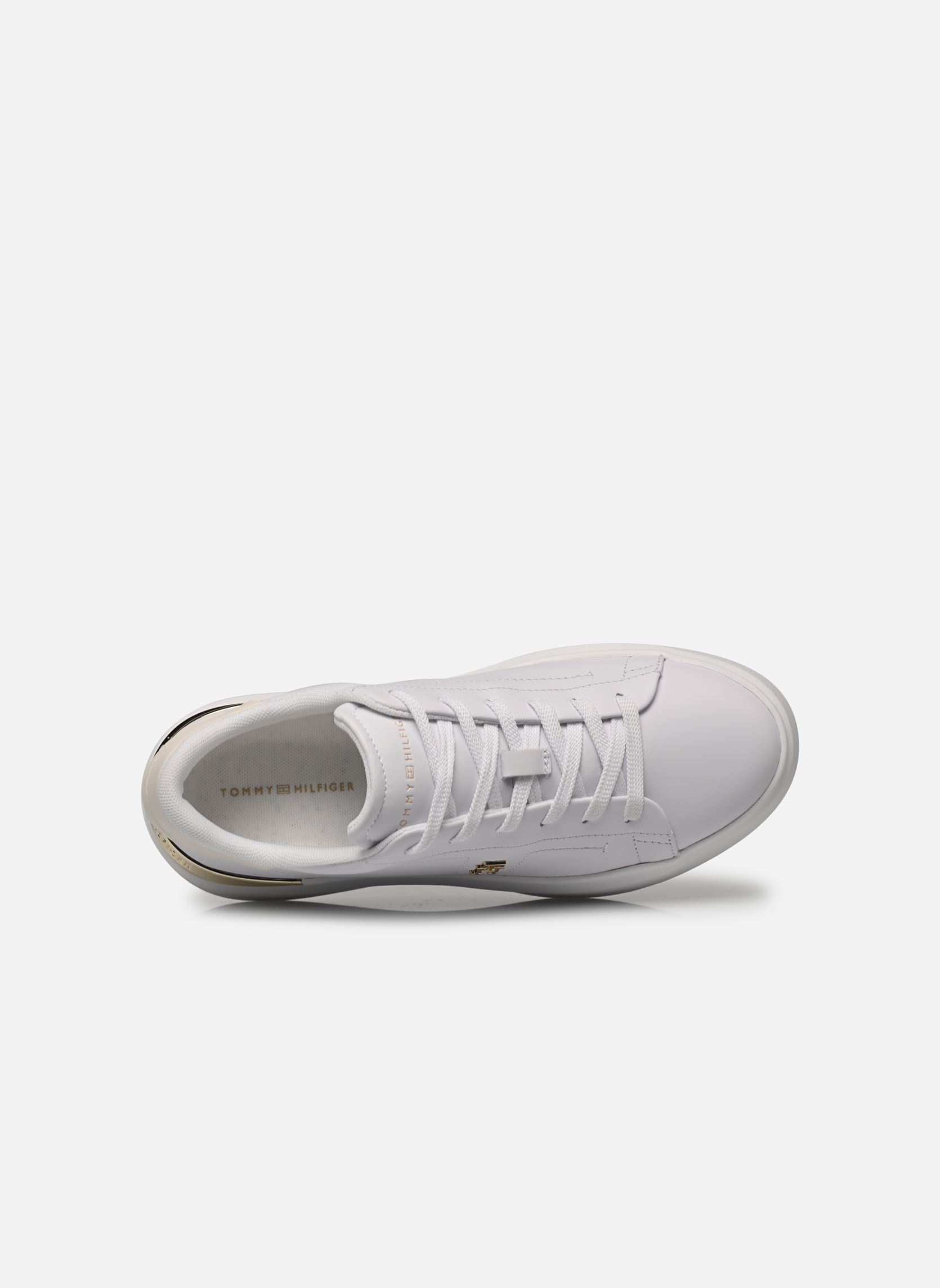 Niedrige Sneaker TH FASHION COURT SNE damen weiß Tommy Hilfiger Niedrige Sneaker TH FASHION COURT SNE damen weiß WHITE