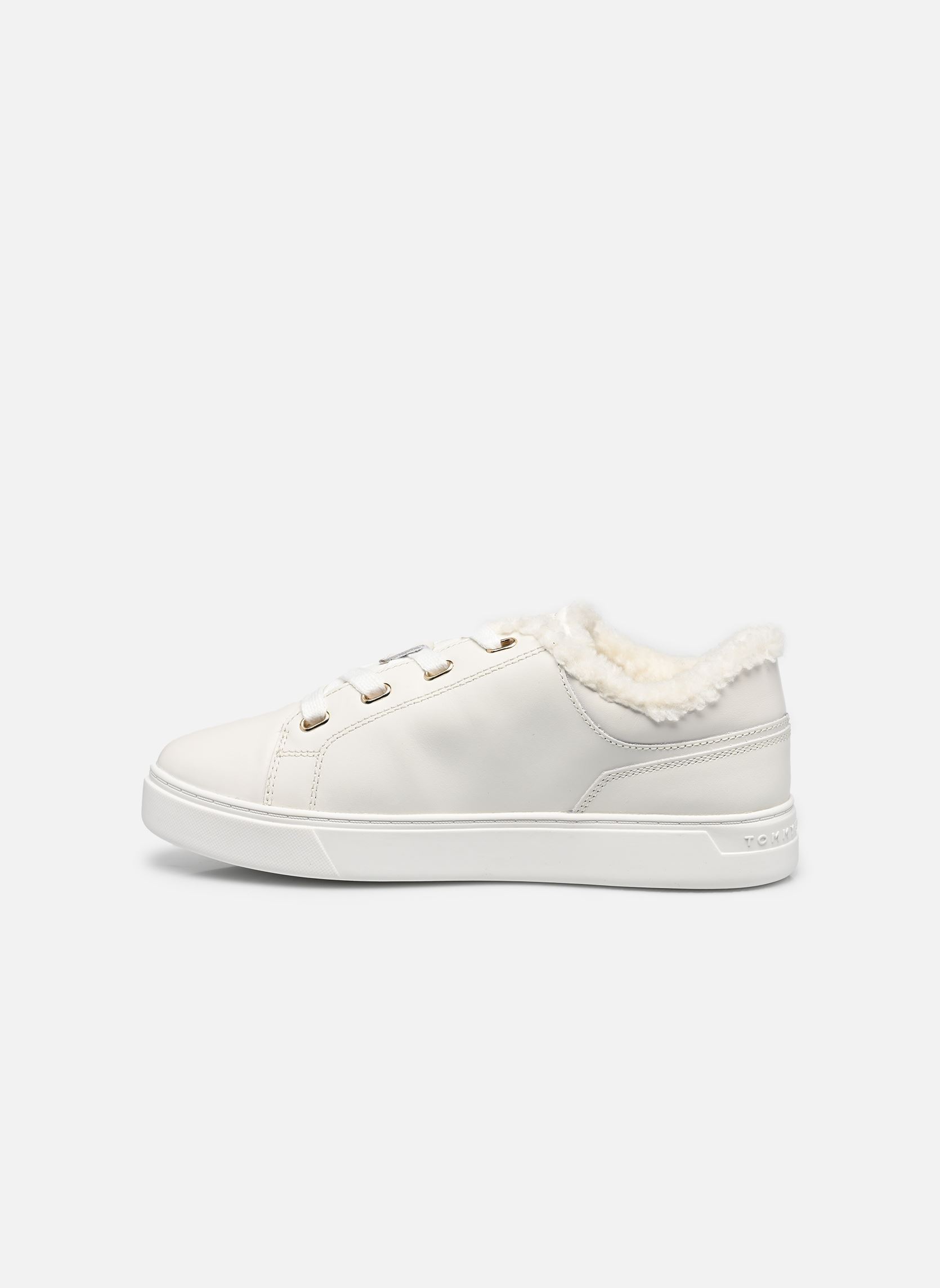 Baskets CASUAL CUPSOLE SNEAK femme blanc Tommy Hilfiger Baskets CASUAL CUPSOLE SNEAK femme blanc WHITE 1