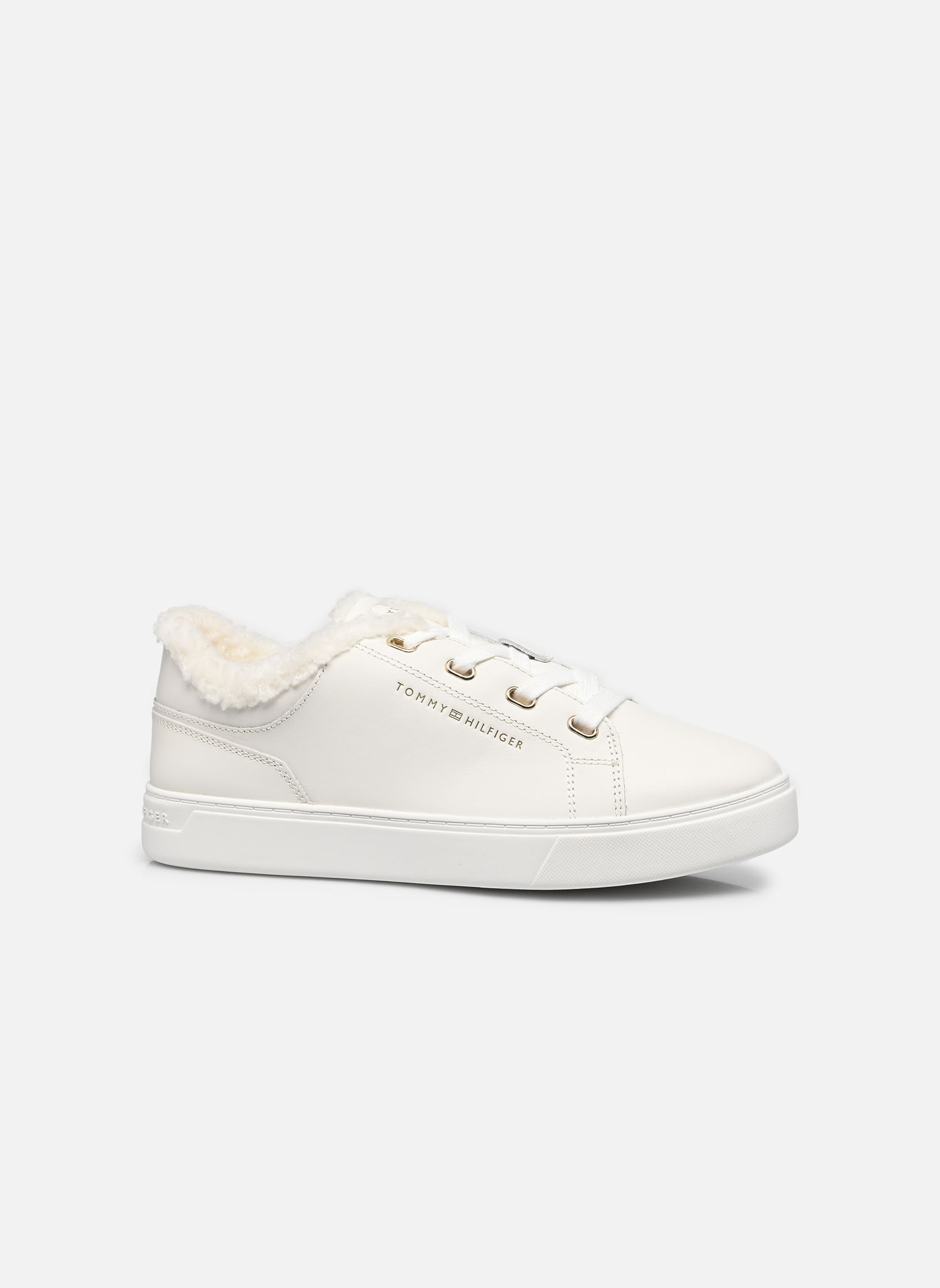 Baskets CASUAL CUPSOLE SNEAK femme blanc Tommy Hilfiger Baskets CASUAL CUPSOLE SNEAK femme blanc WHITE 1