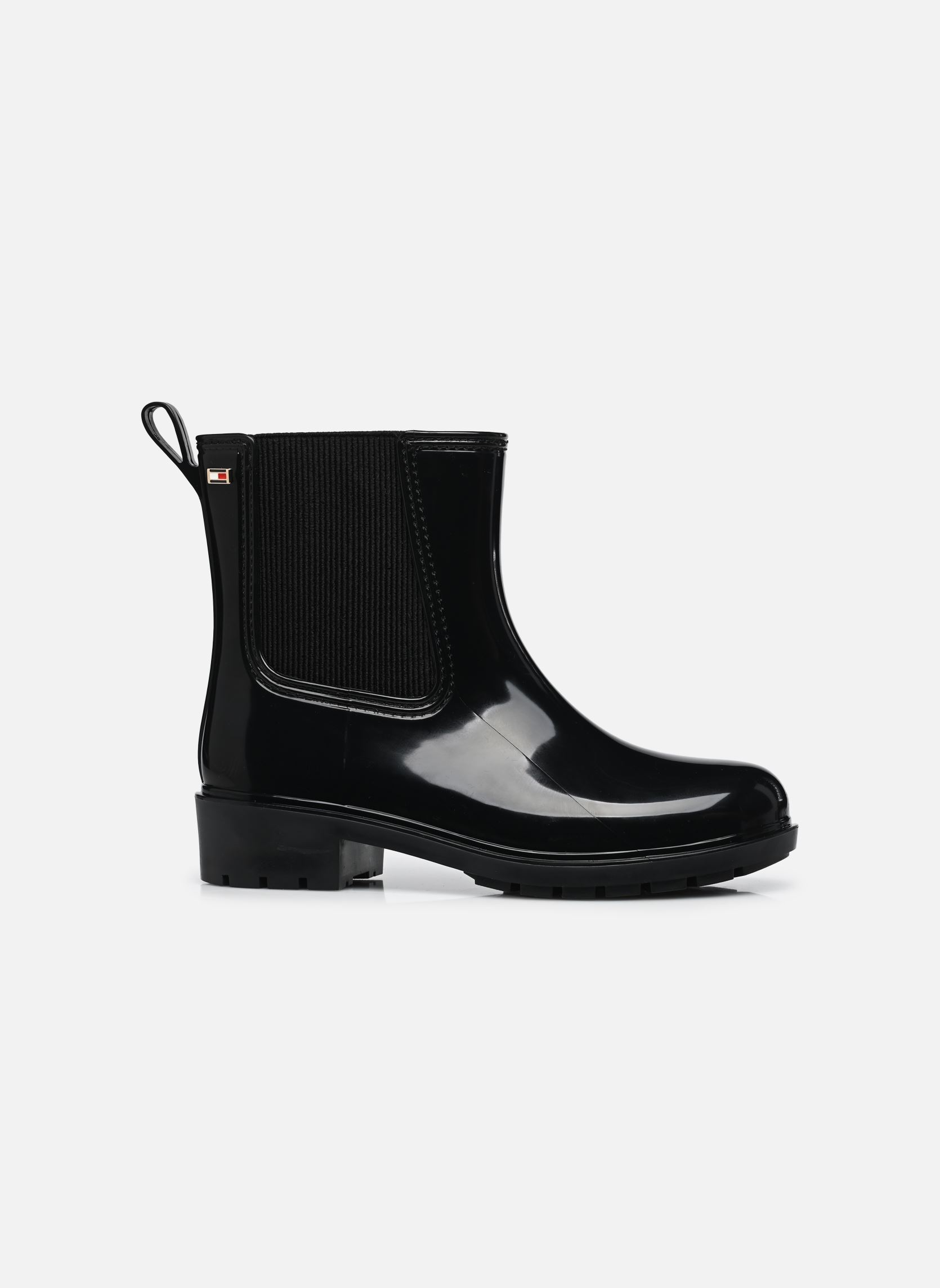 Bottes de pluie FLAG HARDWARE RAINBO femme noir Tommy Hilfiger Bottes de pluie FLAG HARDWARE RAINBO femme noir BLACK