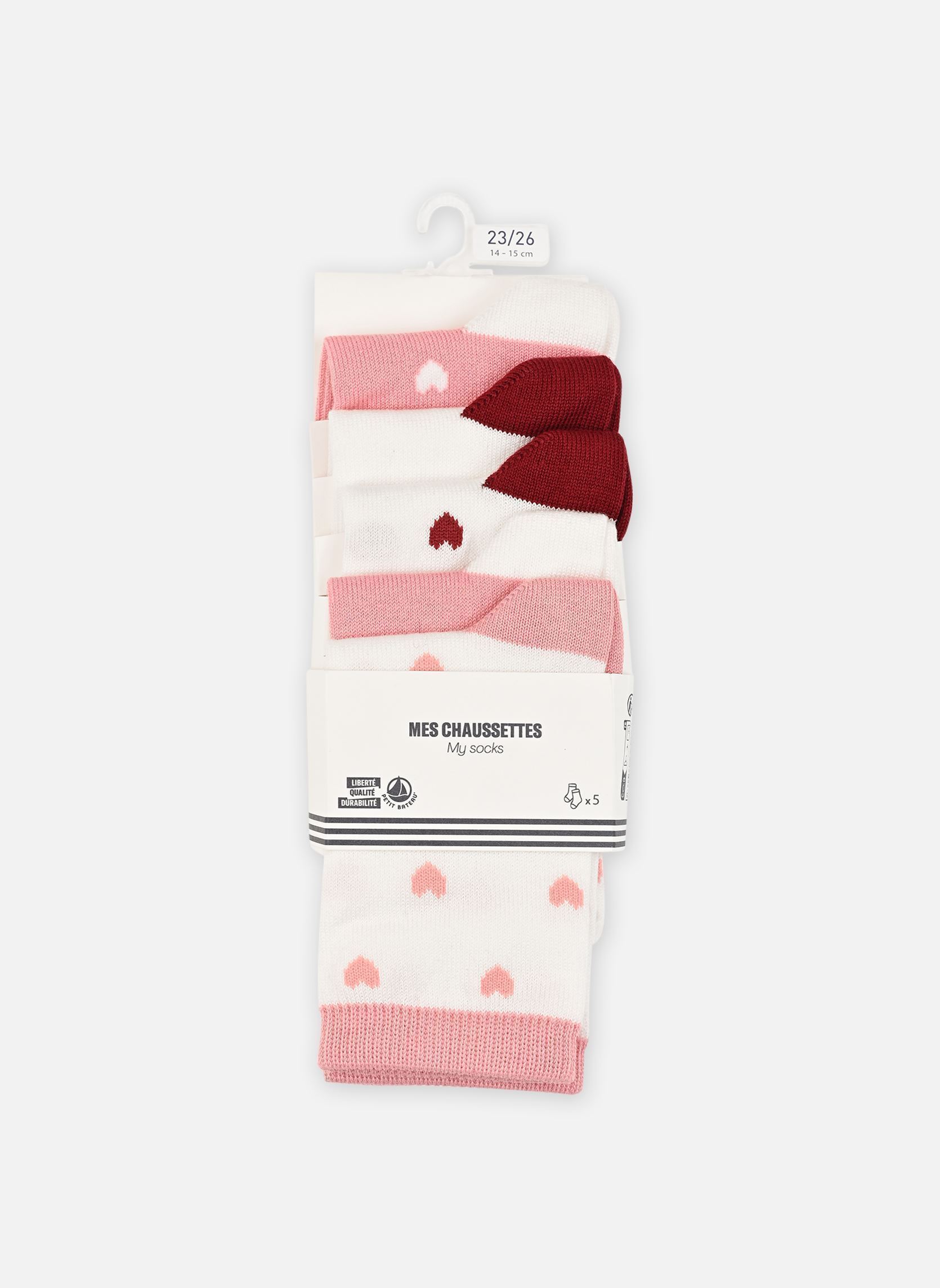 Socken 5 Paires de Chaussettes A0E4W mädchen weiß Petit Bateau Socken 5 Paires de Chaussettes A0E4W mädchen weiß VARIANTE 1