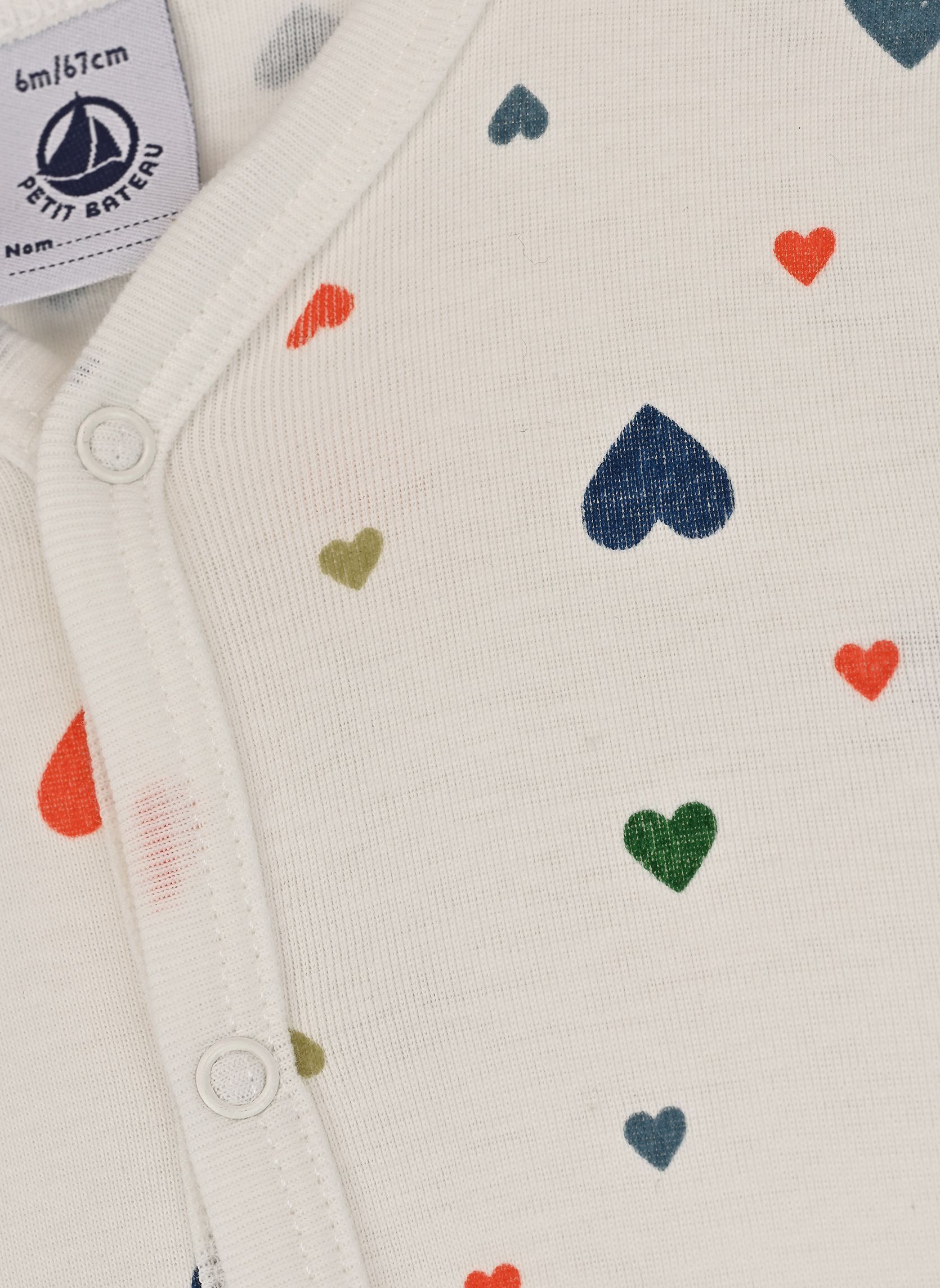 Pyjamas et Grenouillères Multilove blanc Petit Bateau Pyjamas et Grenouillères Multilove blanc MARSHMALLOWMULTICO